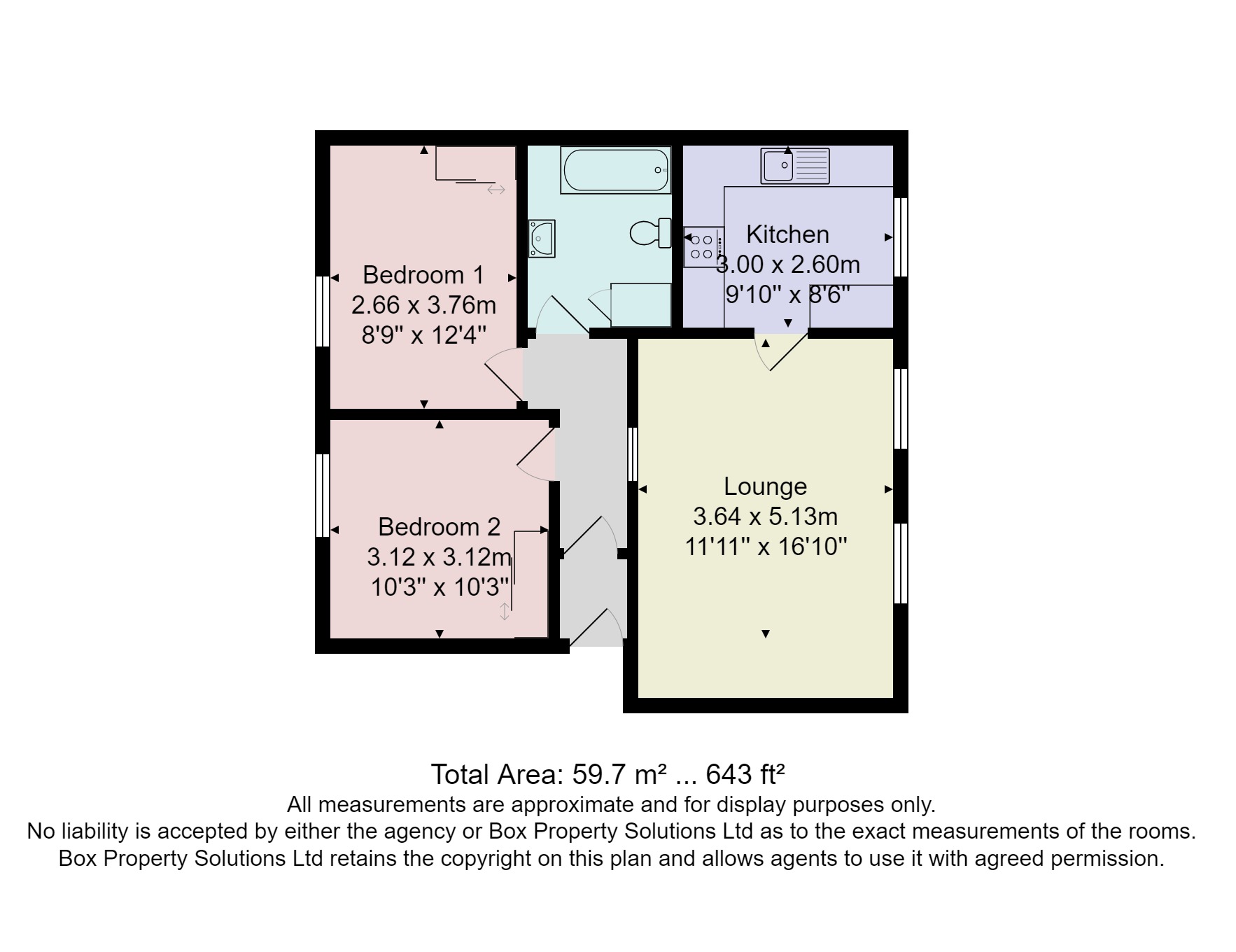 Duchy Court, Otley Road, Harrogate HG2, 2 bedroom flat for sale