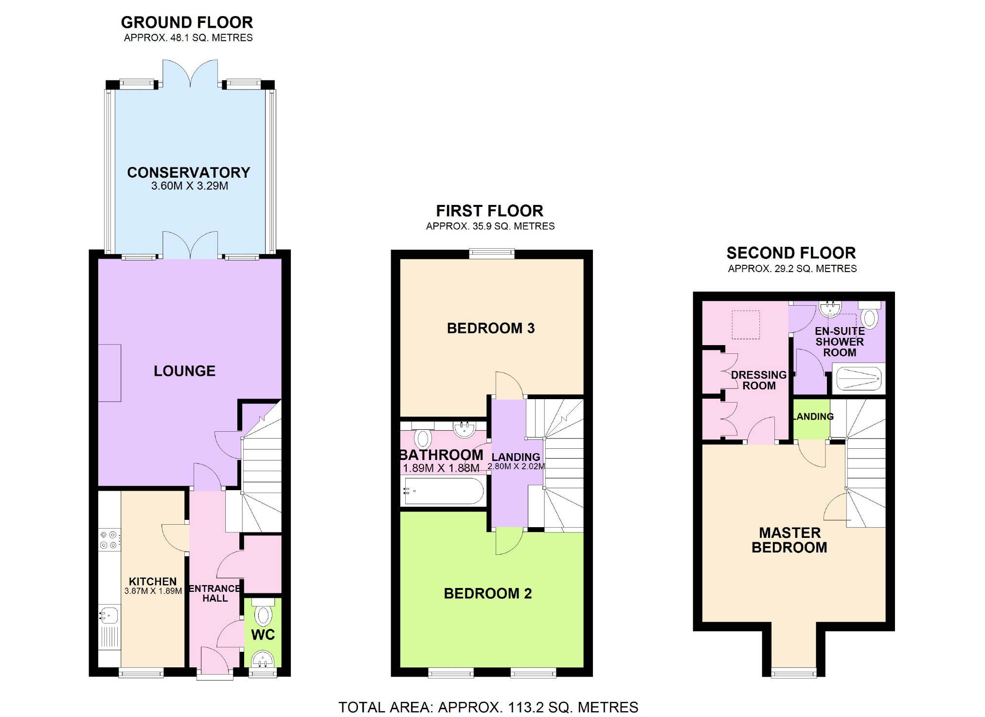 3 Bedrooms Town house for sale in Whinney Moor Way, Retford, Nottinghamshire DN22