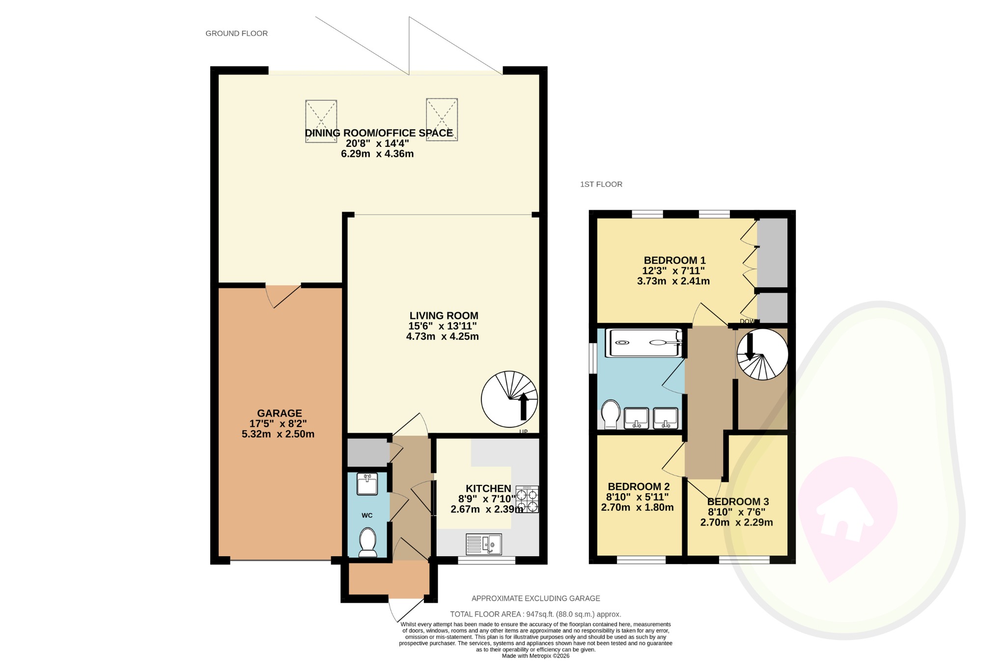 17 Flexford Green, Bracknell, Berkshire floorplan