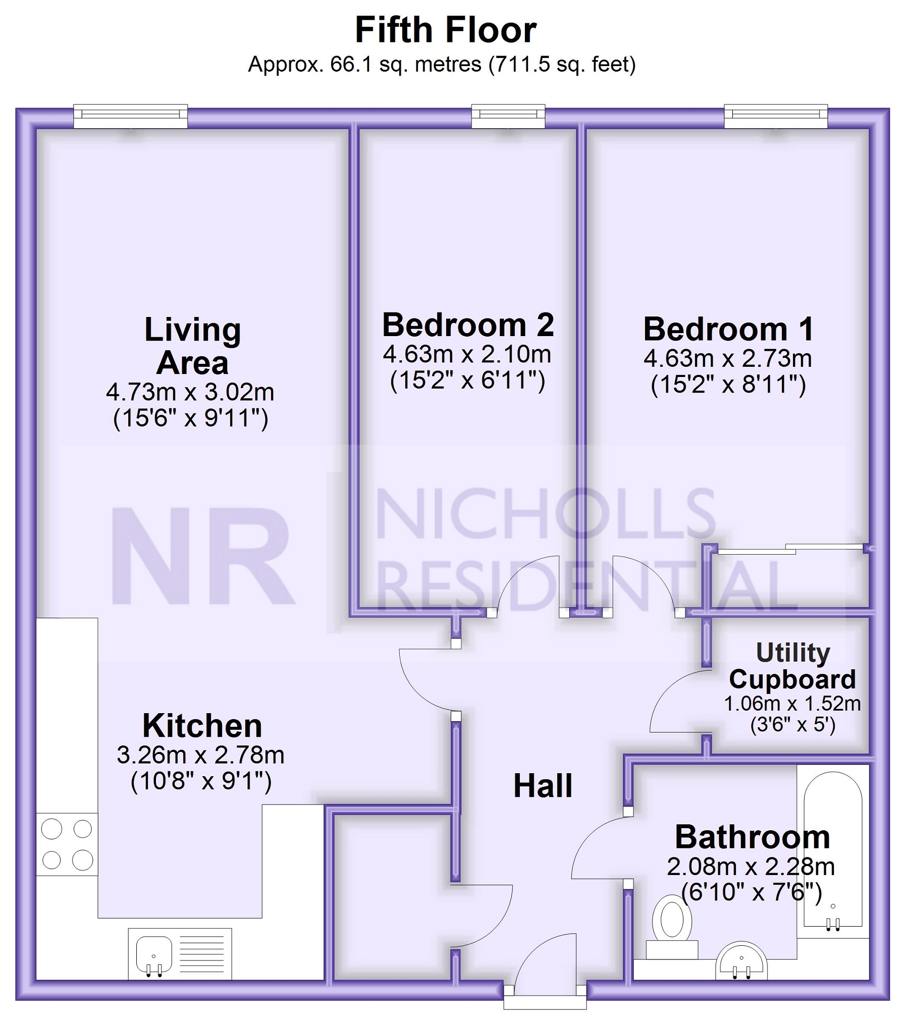 38 Jubilee House, Station Approach, Epsom floorplan