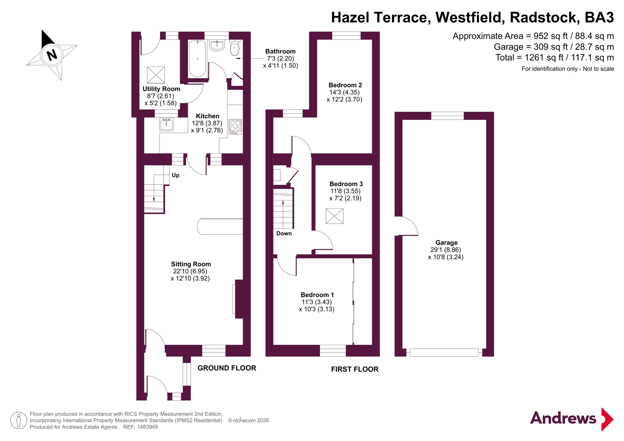 11, Hazel Terrace, Radstock floorplan