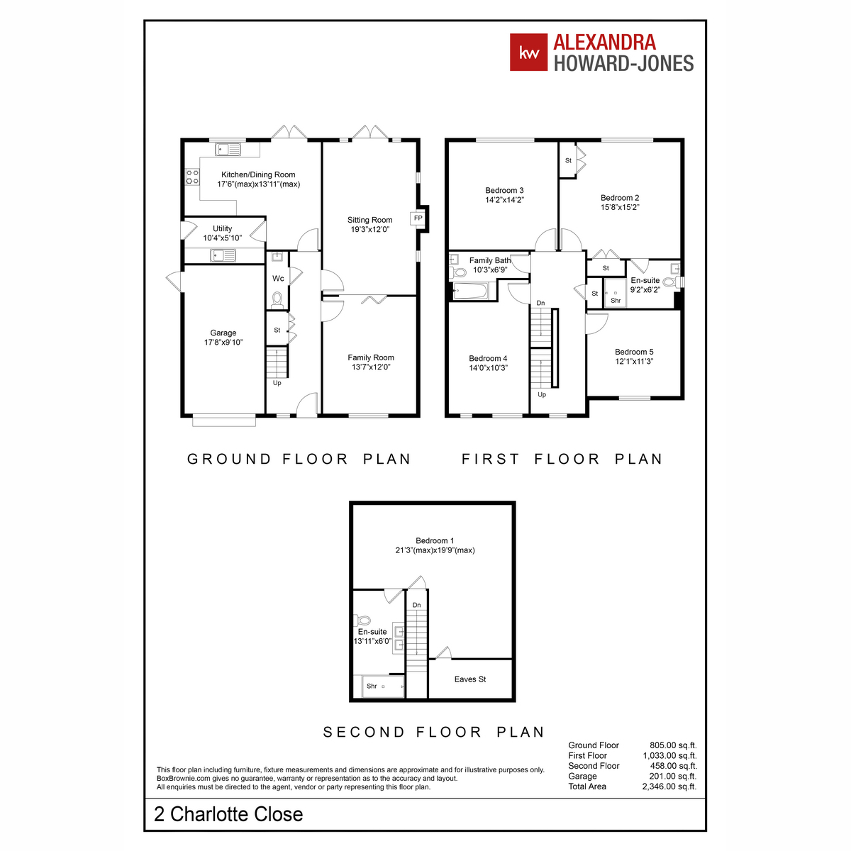 2, Charlotte Close, Reading floorplan