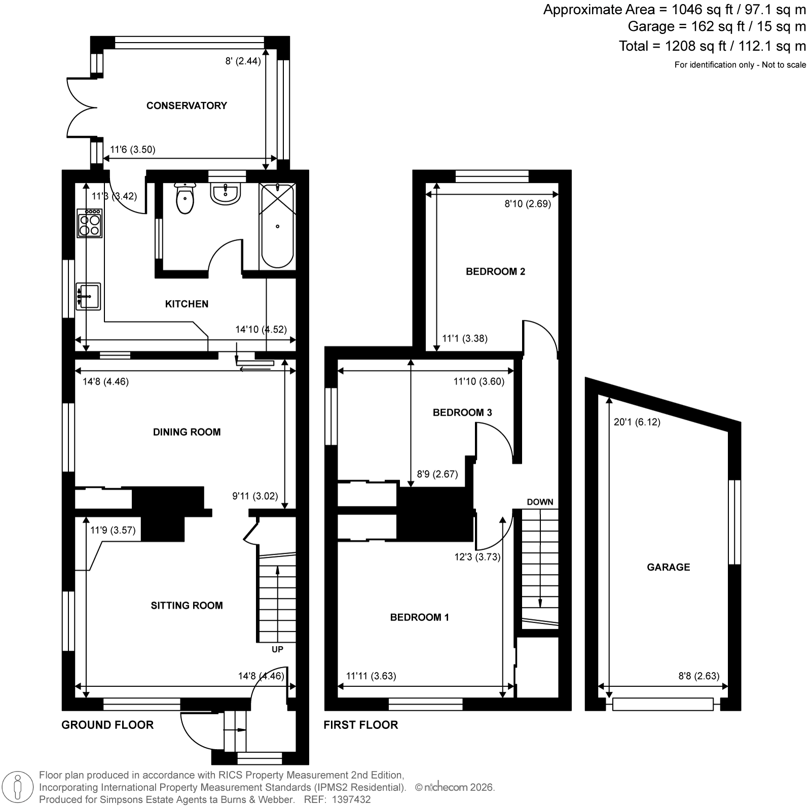 3 Whitmore Hill Cottages,, Whitmore Vale Road, Hindhead floorplan