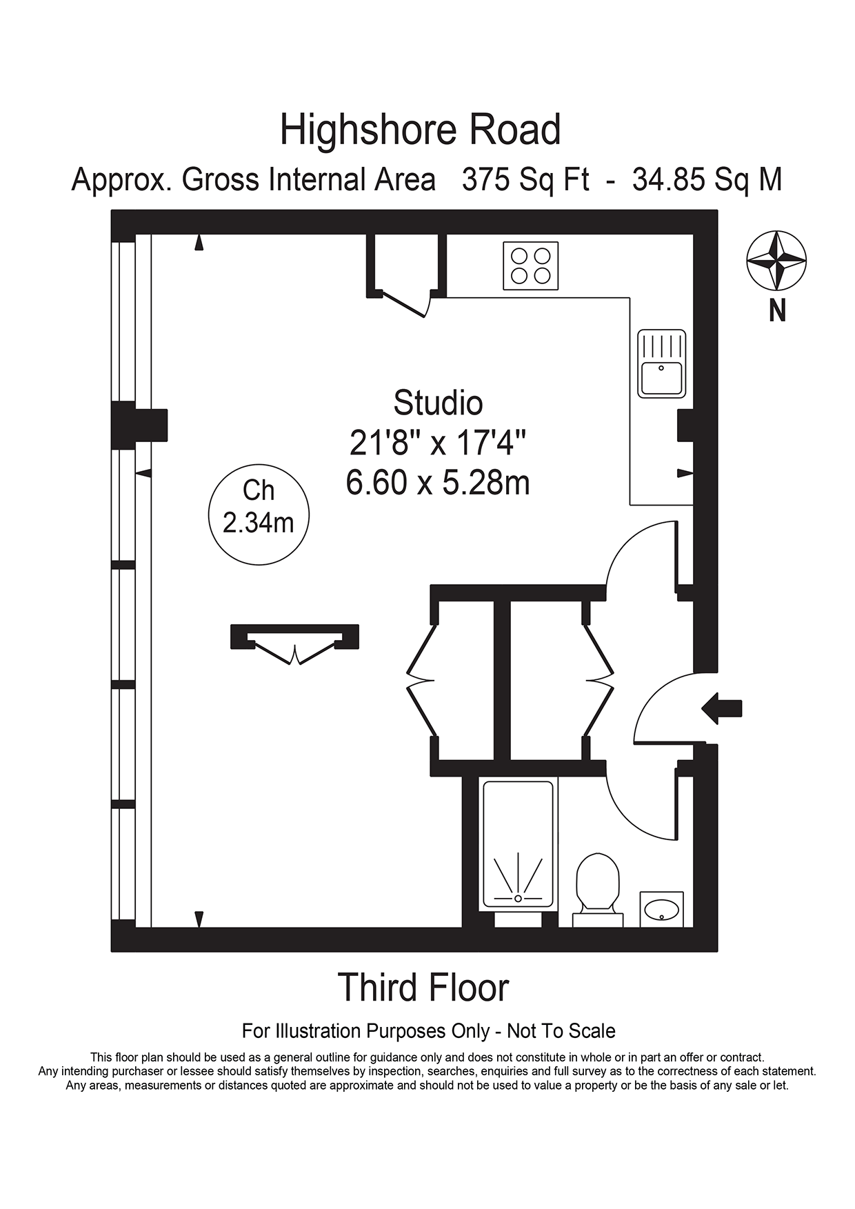 22, Highshore Road, London floorplan