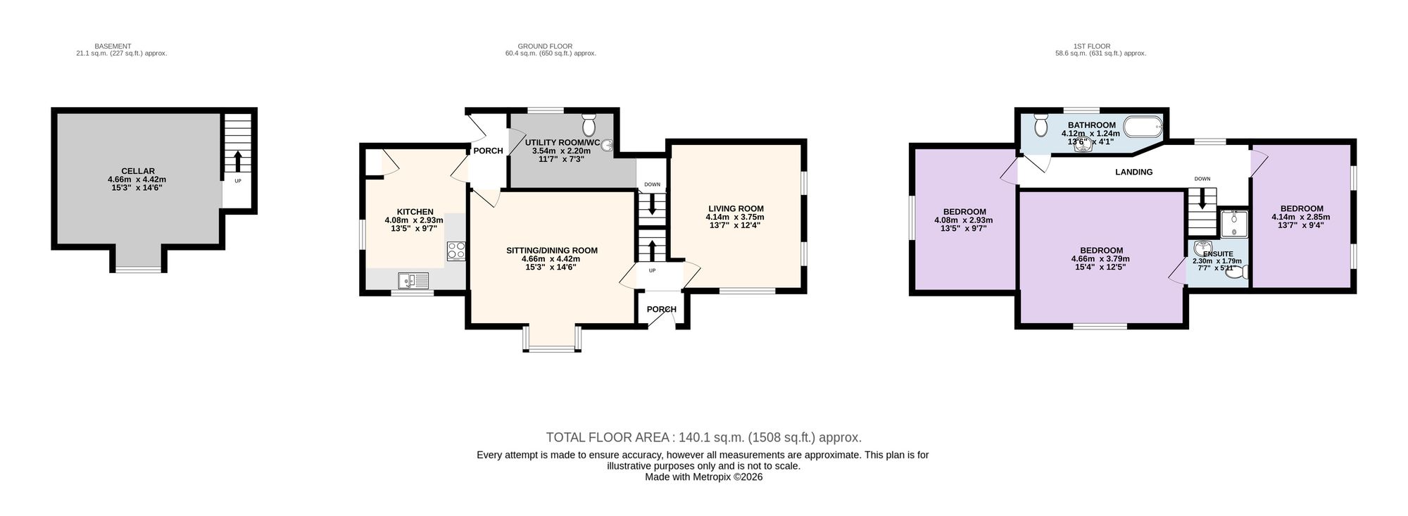 Oak House Ribchester Road, Preston floorplan