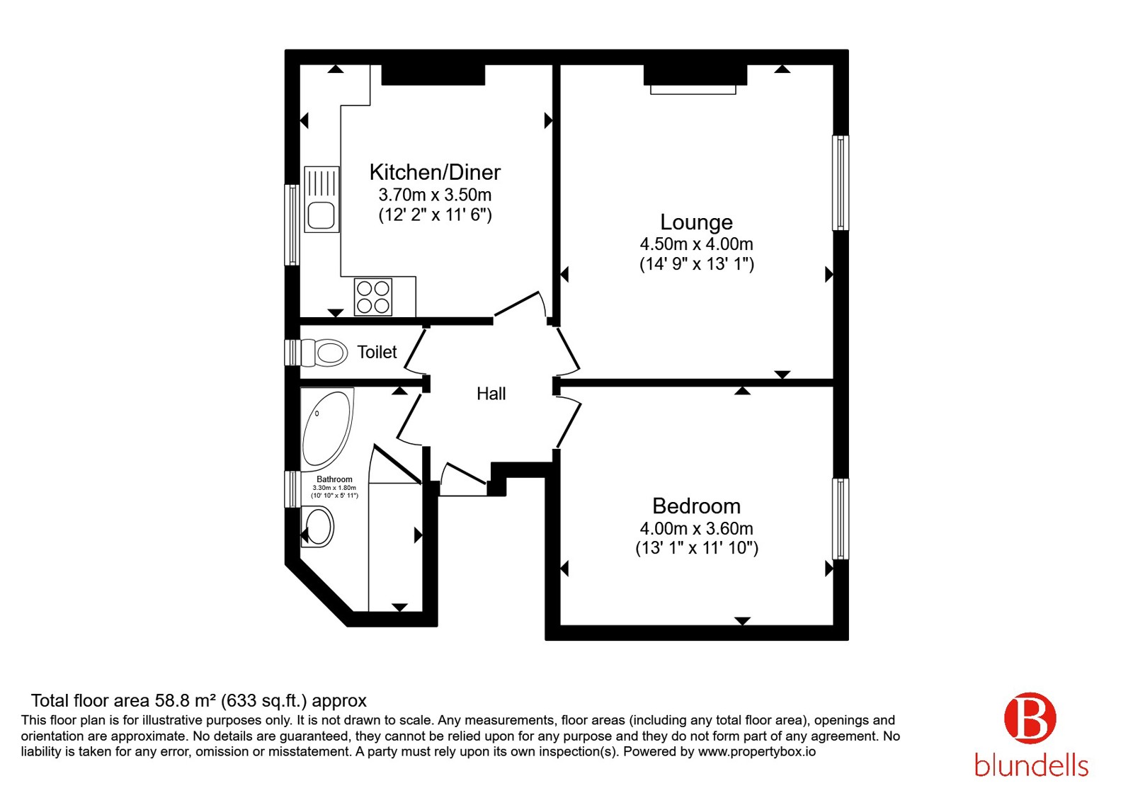 4B,, Spital Lane, Derbyshire floorplan
