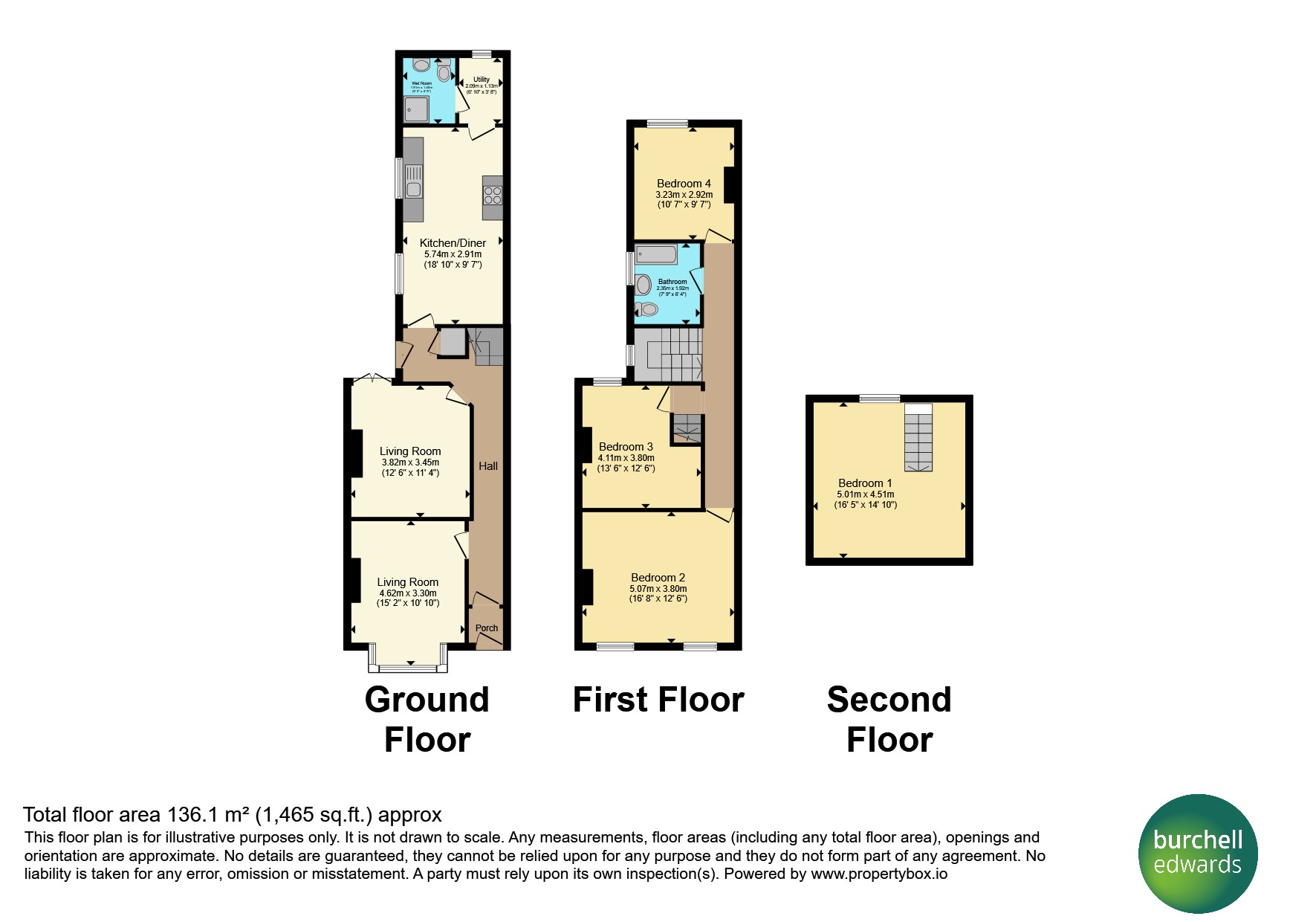 48, Russell Road, Birmingham floorplan