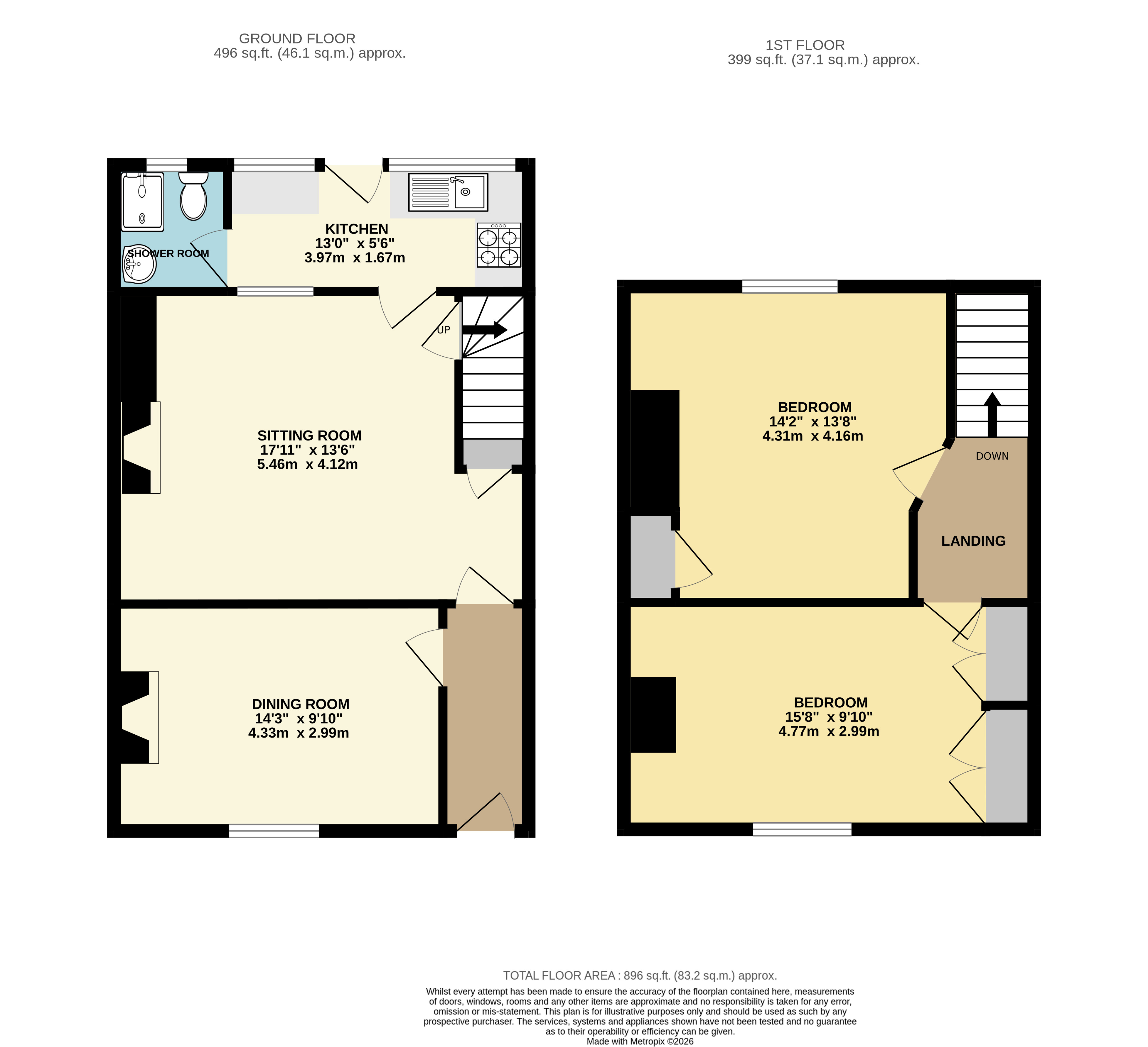 4, Rakeham Cottages, Devon floorplan