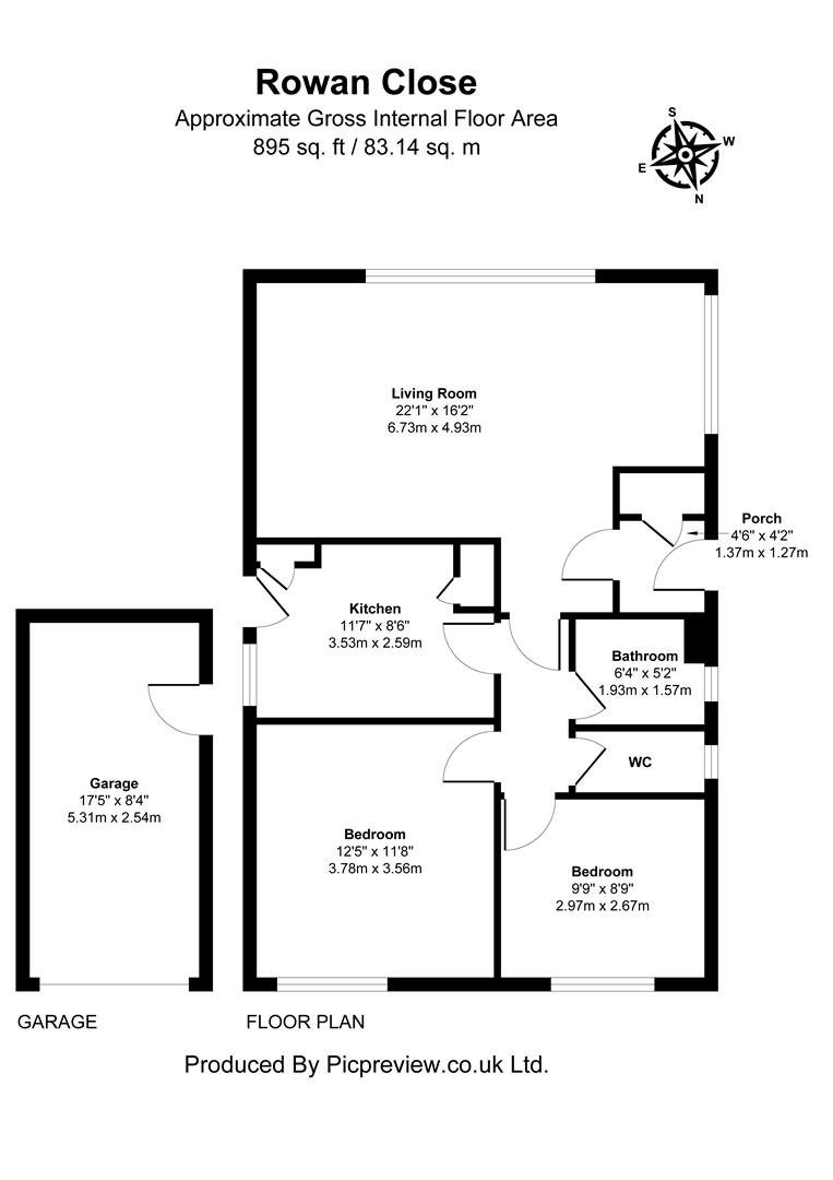 14, Rowan Close, St. Leonards-On-Sea floorplan