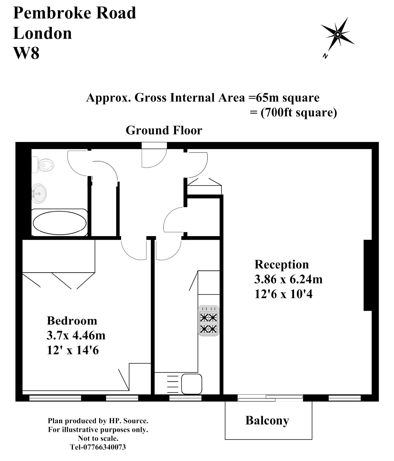 1 Bedrooms Flat to rent in Pembroke Road, Kensington, London W8