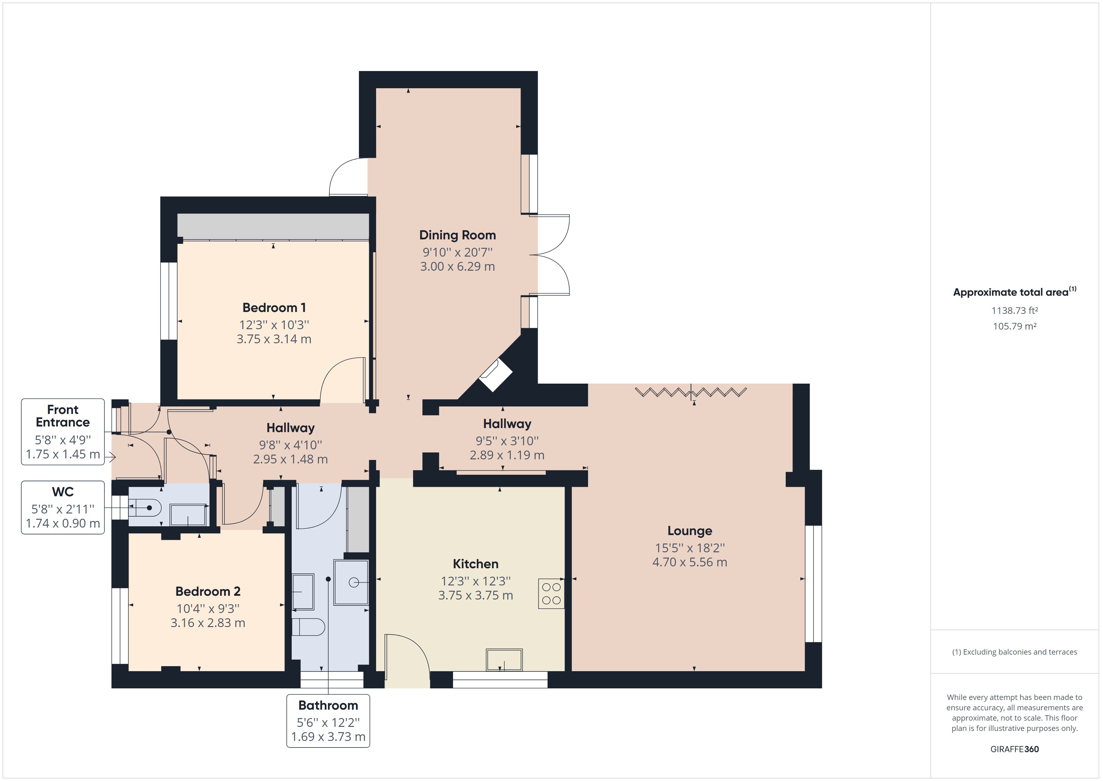 Rose Croft, Perry, Huntingdon, Cambridgeshire PE28, 2 bedroom bungalow