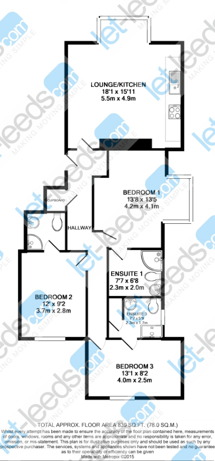 2 Bedrooms Flat to rent in Vesper Road, Kirkstall, Leeds LS5