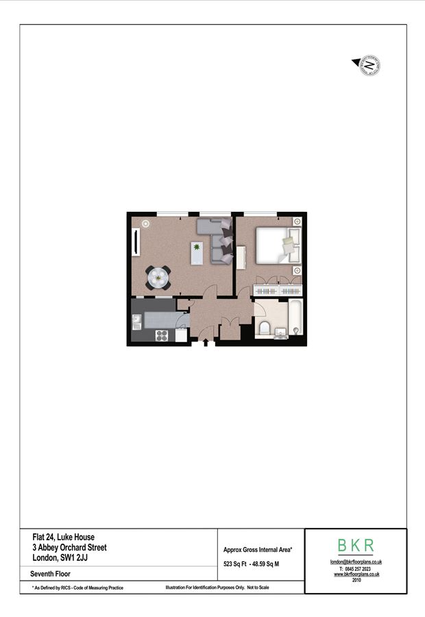 1 Bedrooms Flat to rent in Abbey Orchard Street, London SW1P