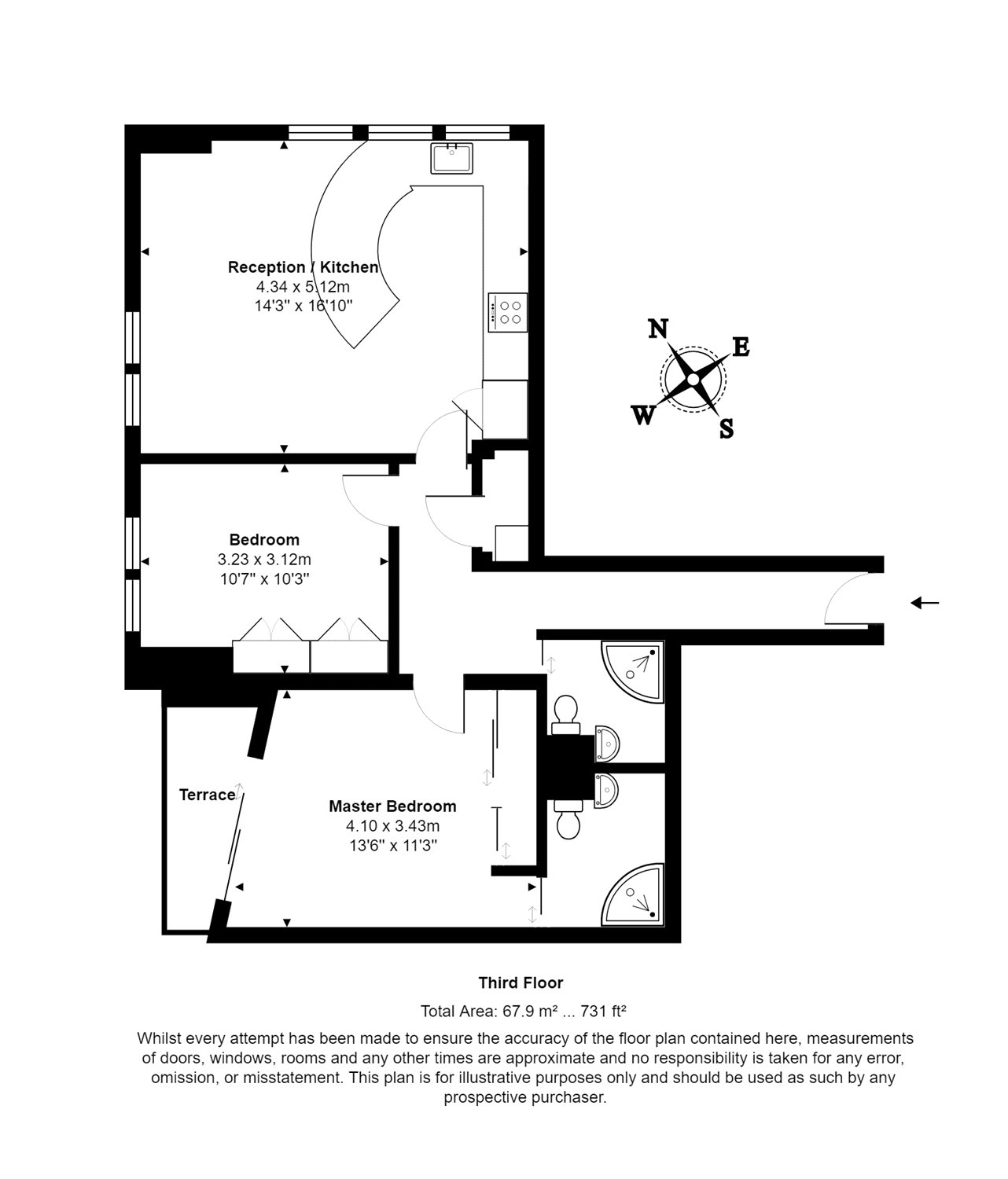 2 Bedrooms Flat for sale in Perspective Building, 100 Westminster Bridge Road, Waterloo, London SE1