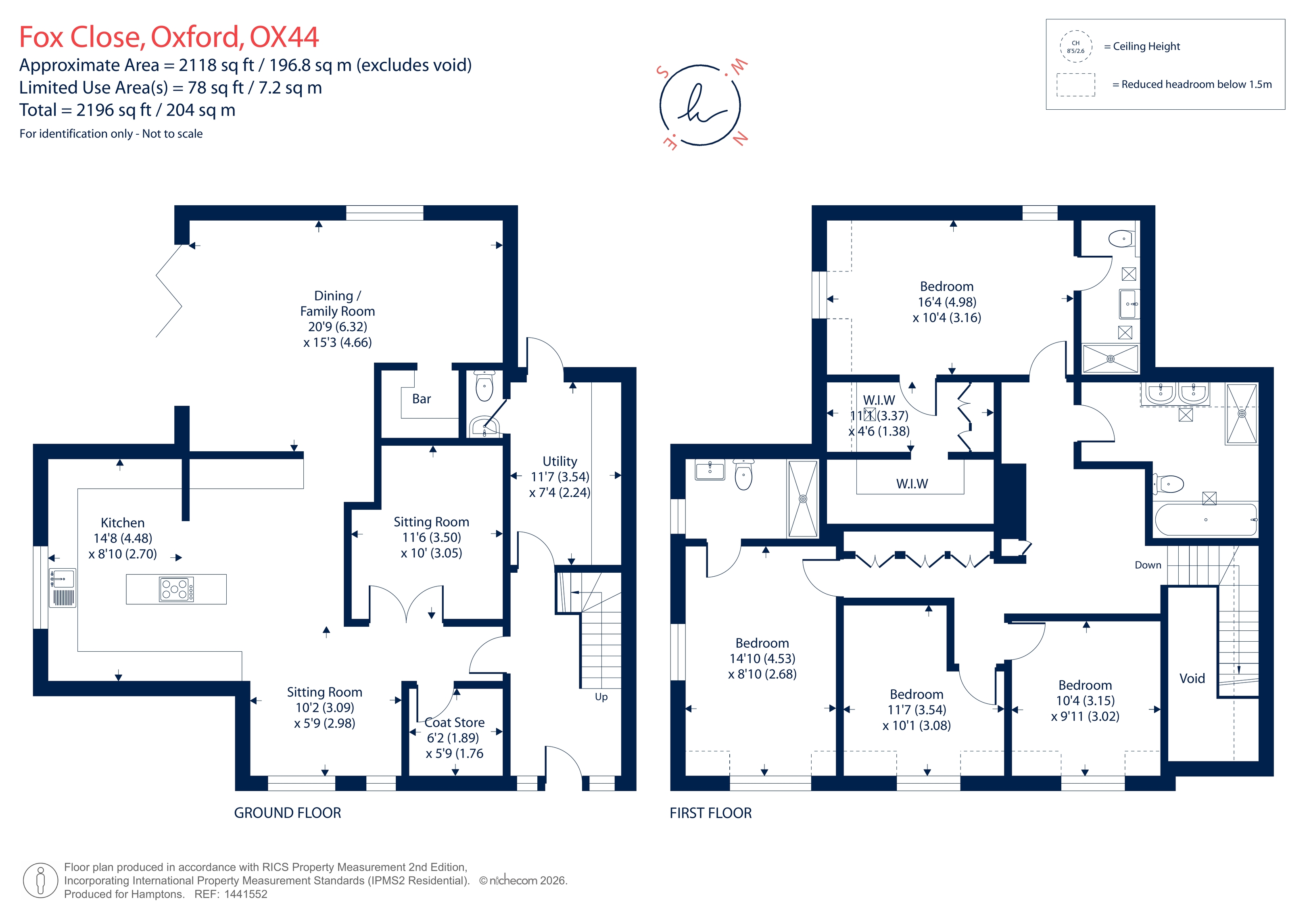 1, Fox Close, Oxford floorplan