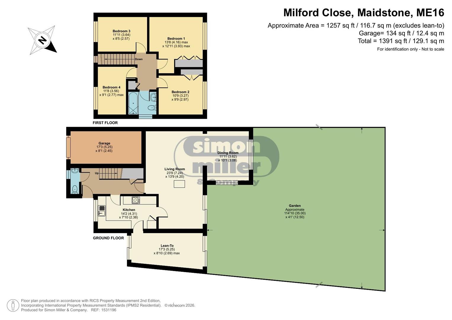 Milford Close, Maidstone floorplan