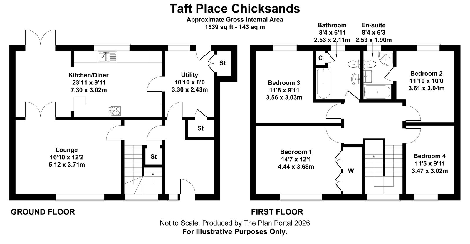 1, Taft Place, Shefford floorplan