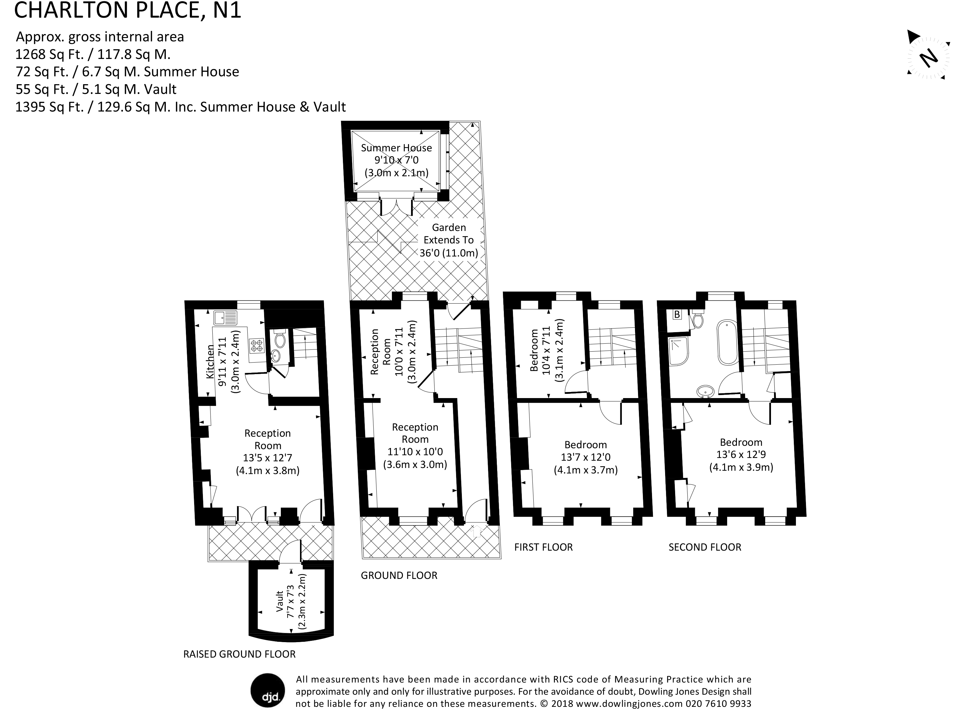 3 Bedrooms Terraced house to rent in Charlton Place, London N1