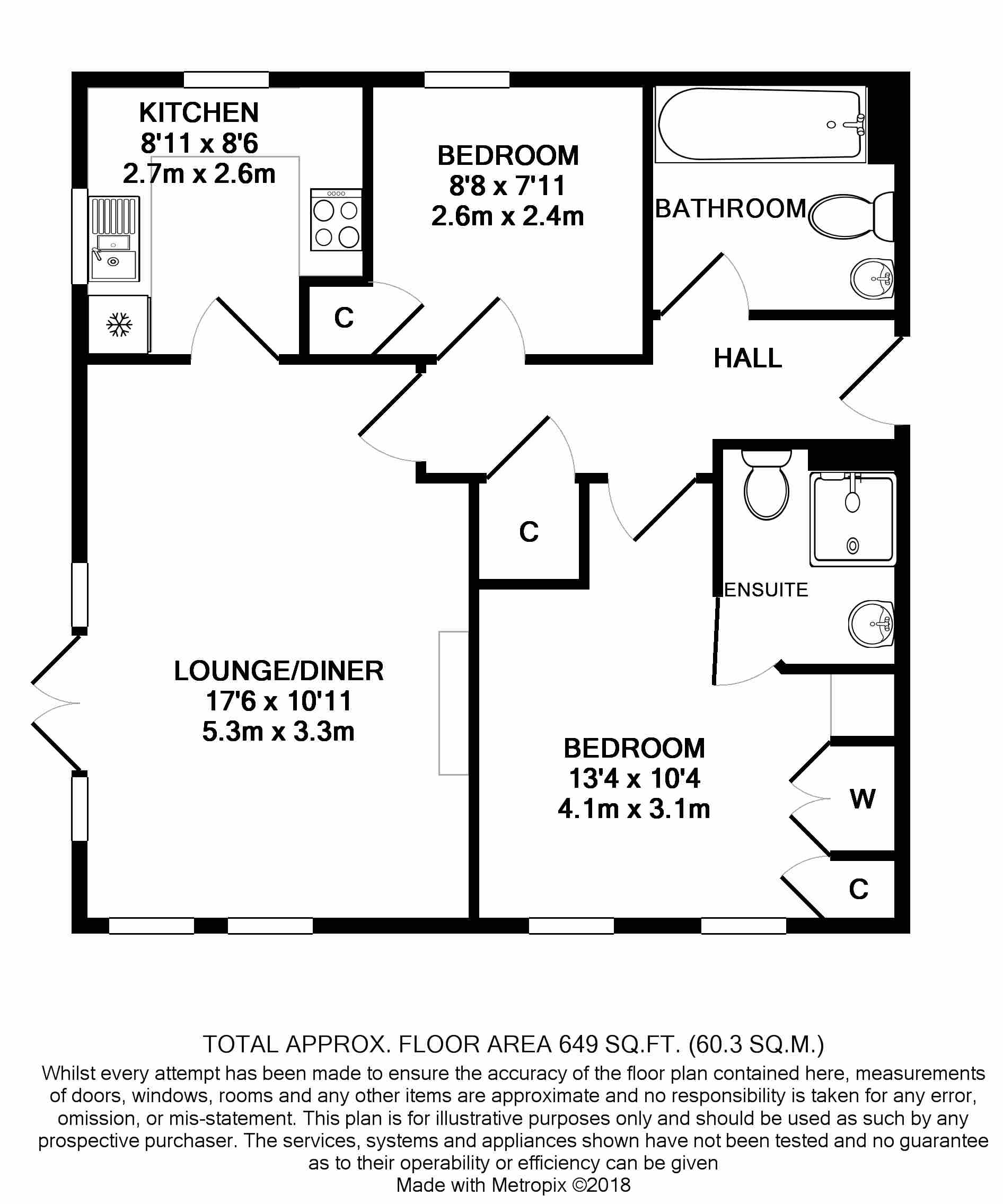 2 Bedrooms Flat for sale in Rosemead Gardens, Southgate, Crawley RH10