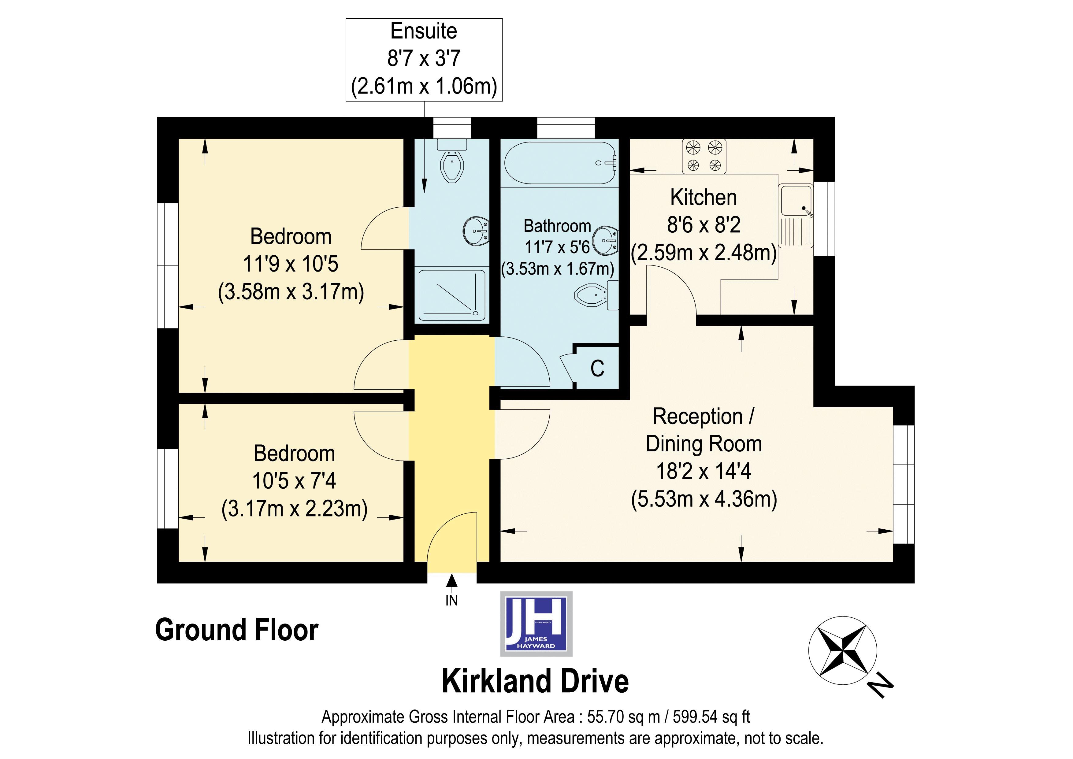 Kirkland Drive, Enfield EN2, 2 bedroom flat for sale 66775879