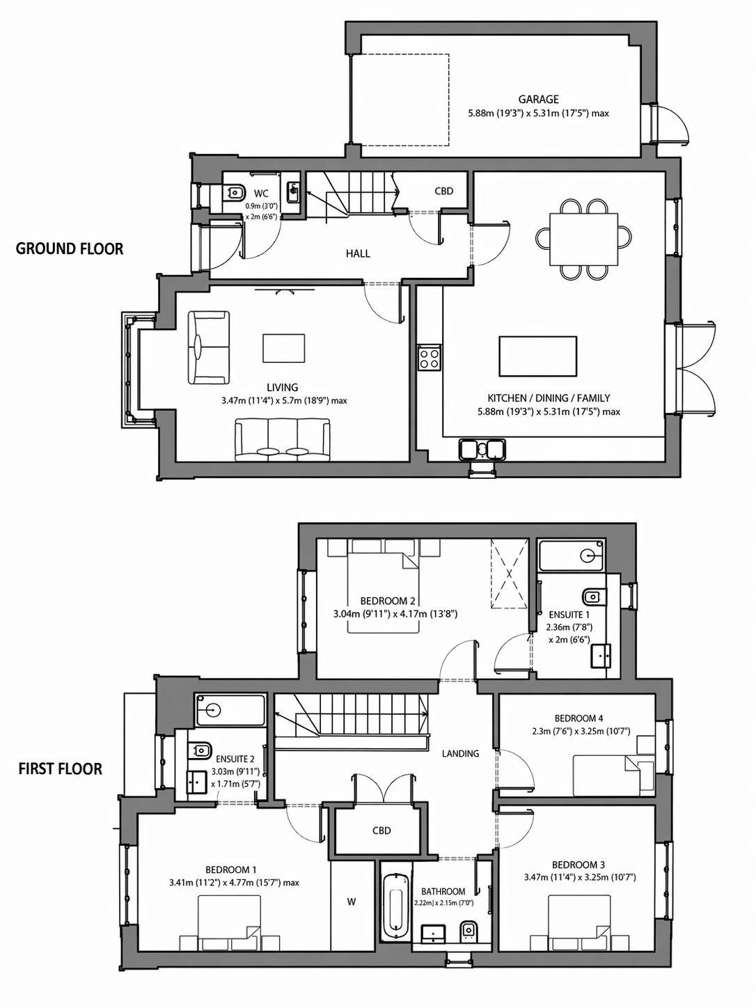 42, Meadow View, Ashford floorplan