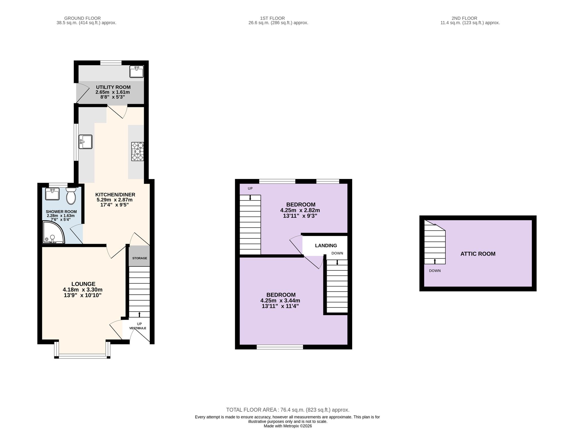 78 St. Gerrards Road, Preston floorplan