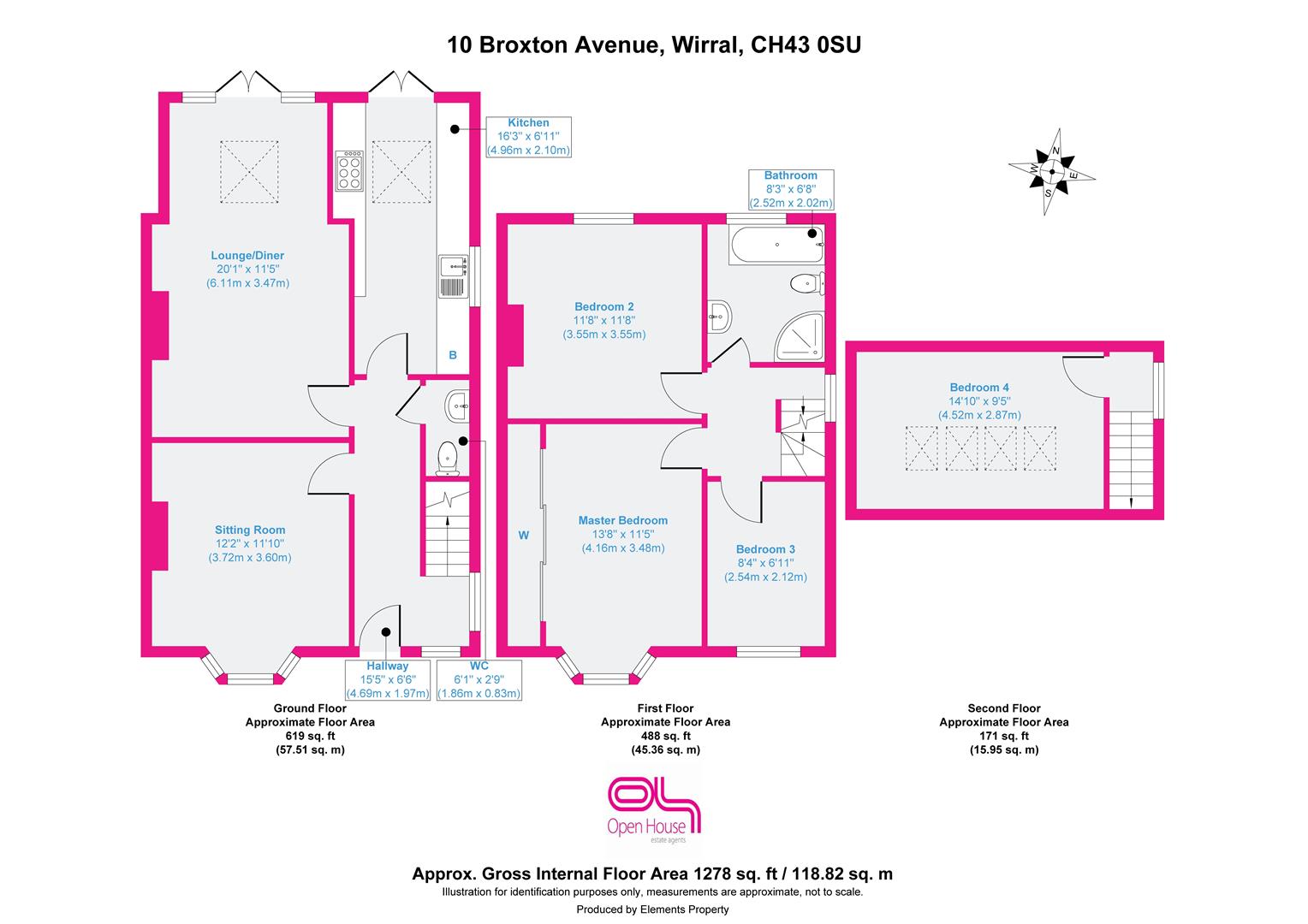 Broxton Avenue, Prenton floorplan