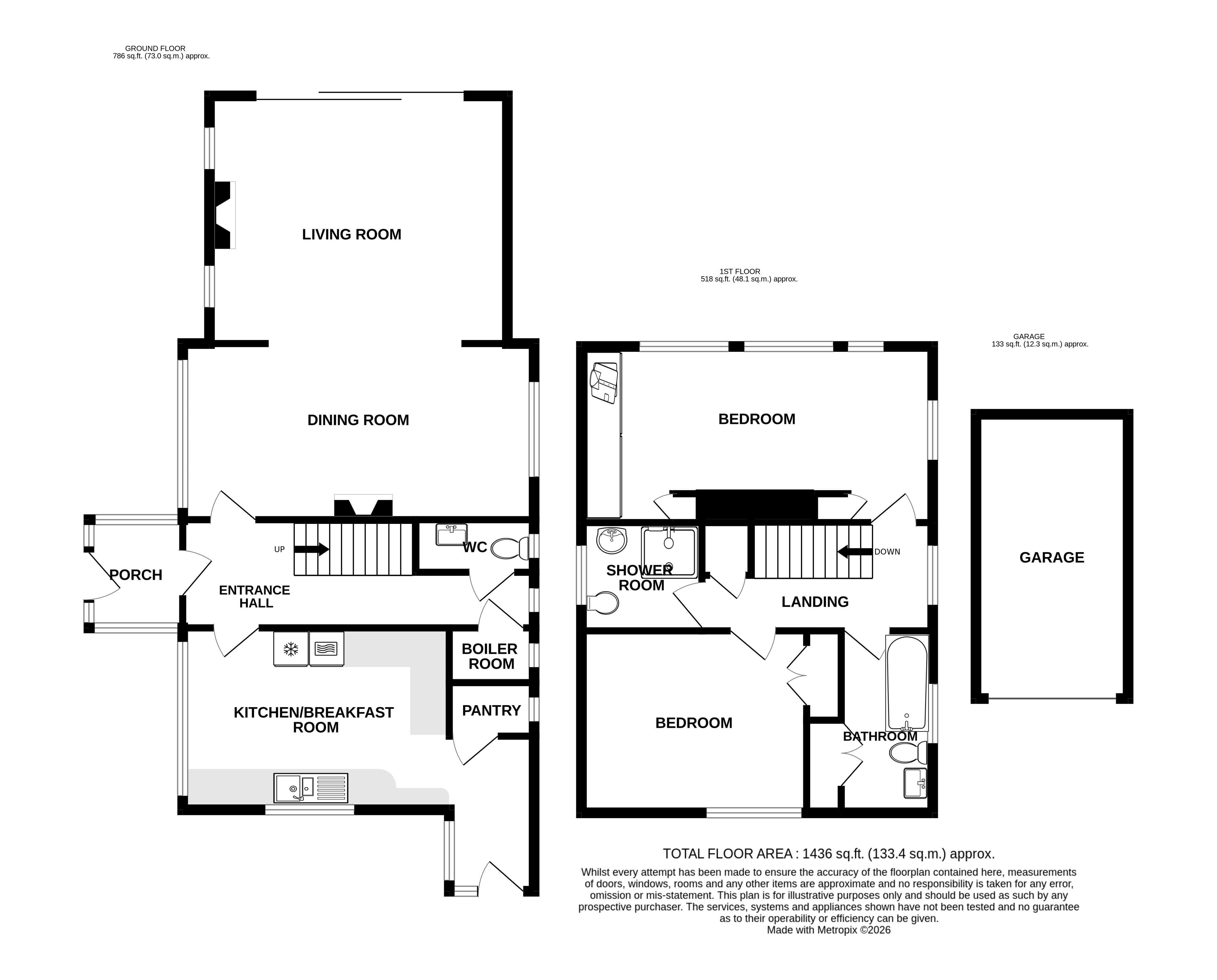 22, Park Lane, Eastbourne floorplan