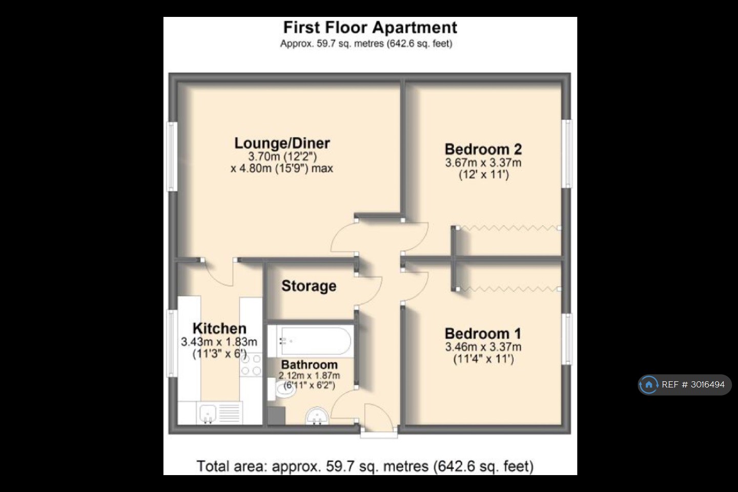 Park Grange Croft, Sheffield floorplan