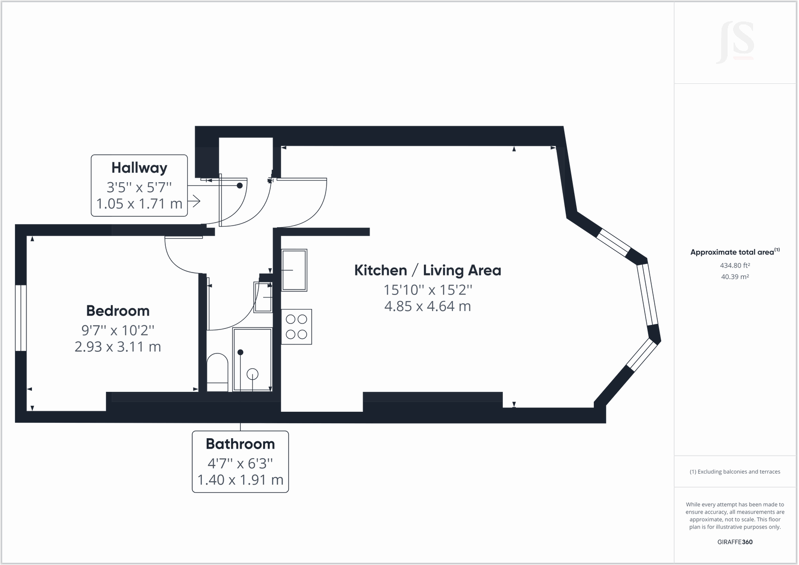 84,Flat 5, Marine Parade, Worthing floorplan