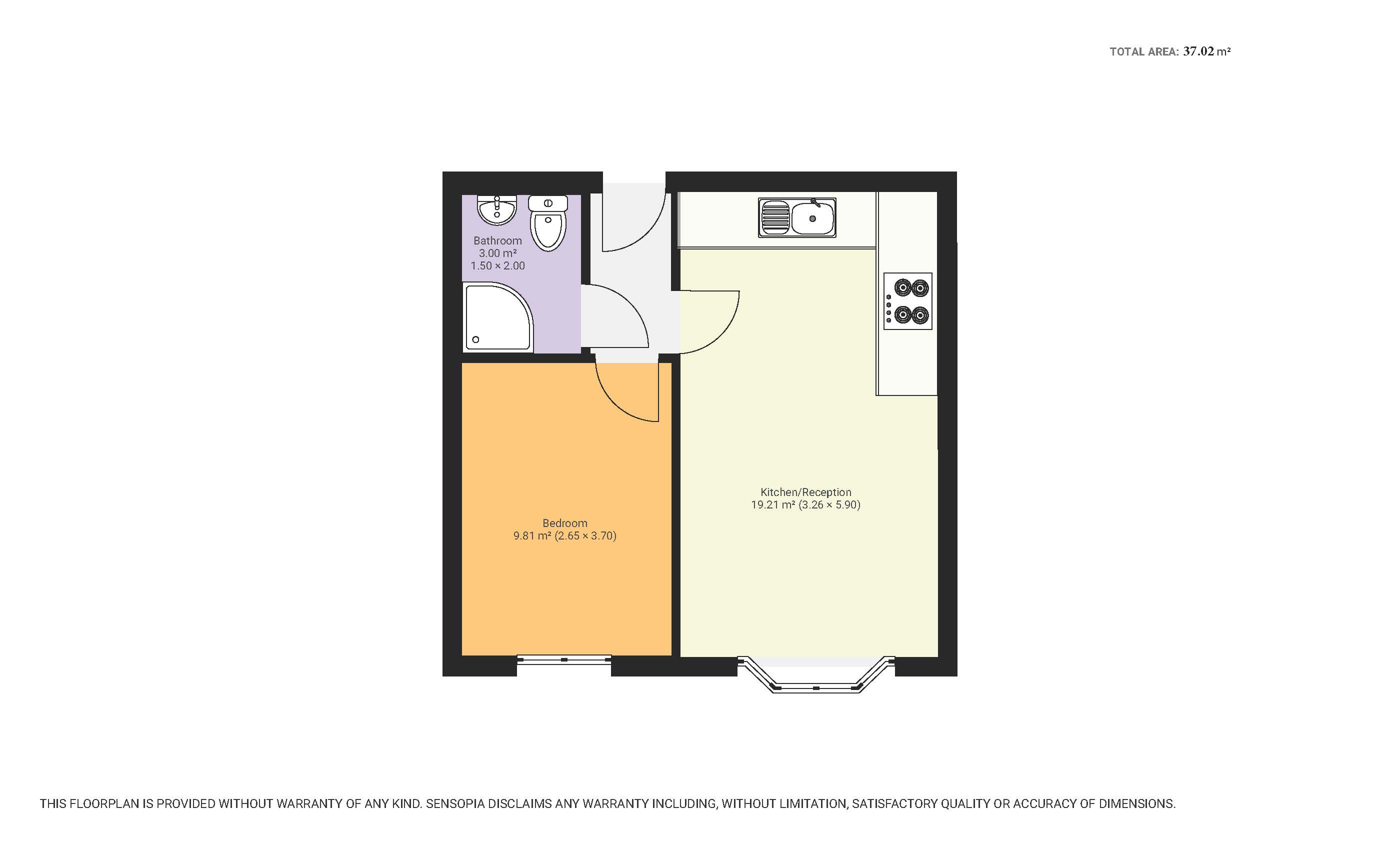 Flat 1, Clarence Court 580-588,, London Road, Berkshire floorplan