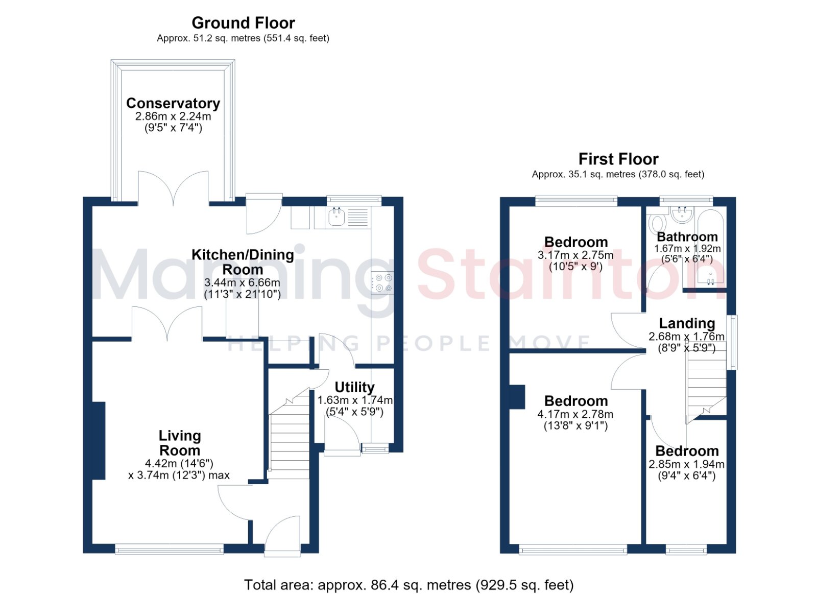 5, Hansby Close, West Yorkshire floorplan