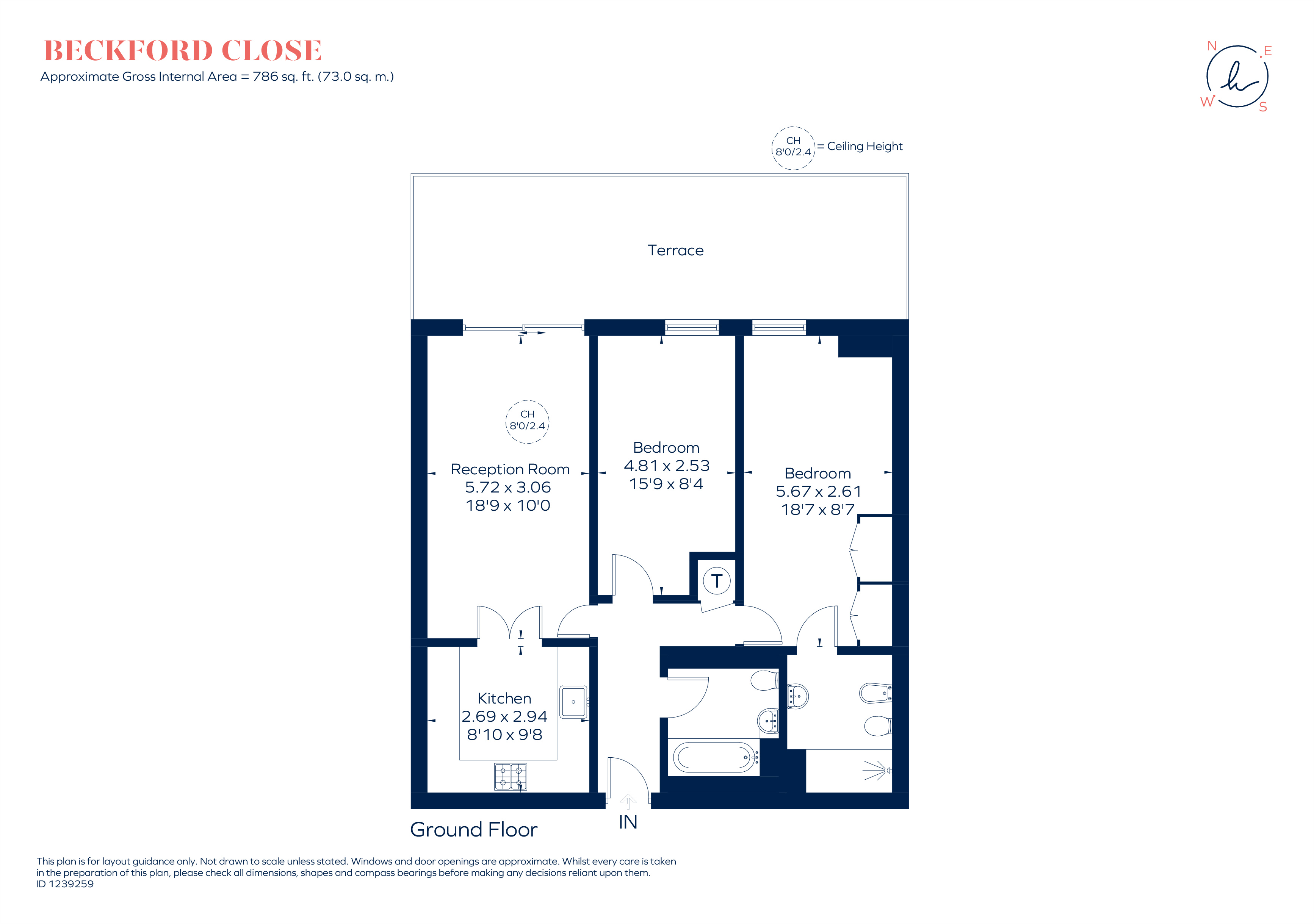 Beckford Close, London floorplan