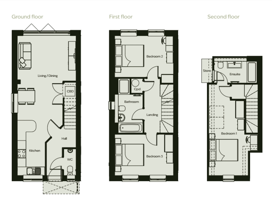 3 Alderwood, St Annes Road, St Albans floorplan