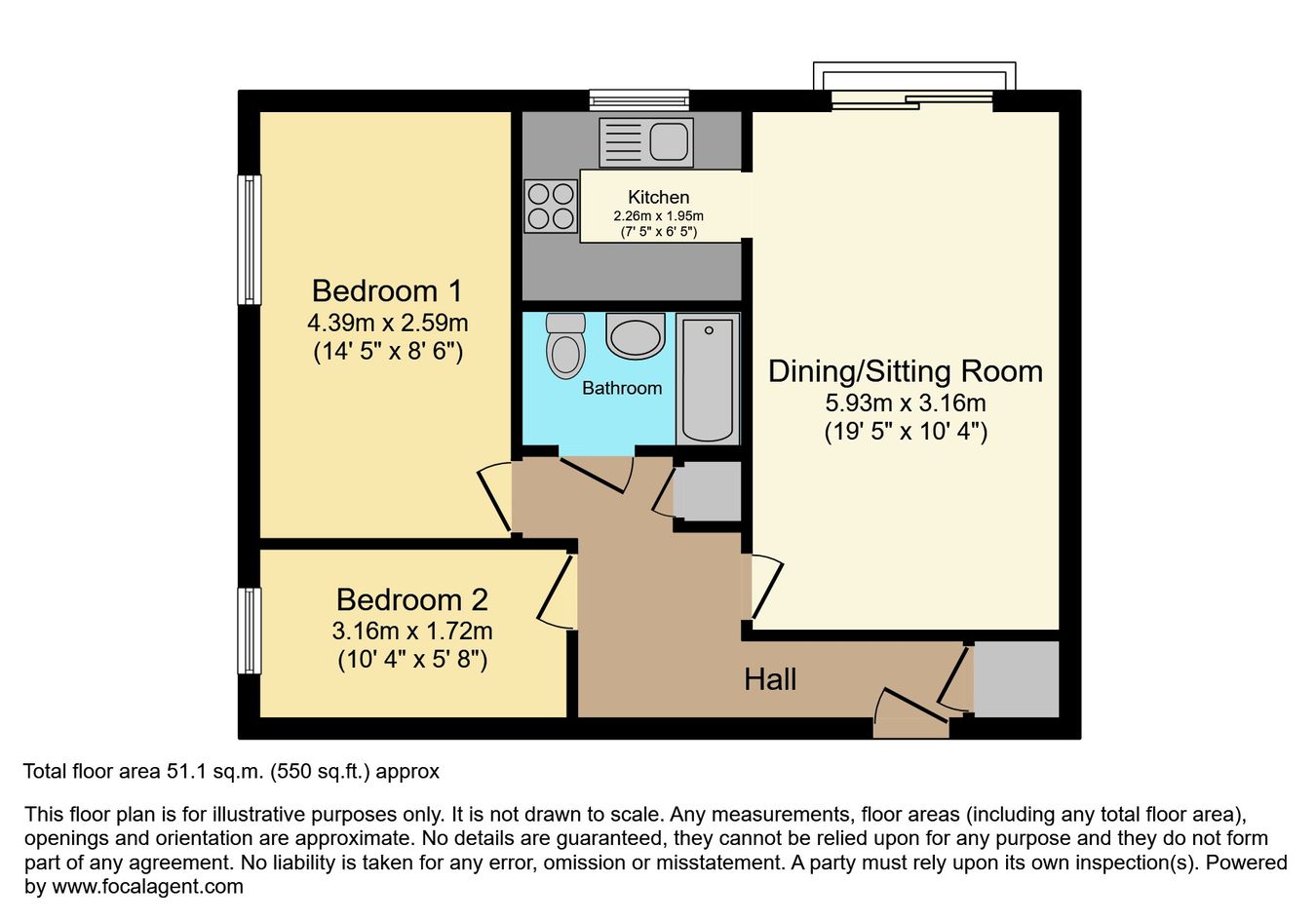 32 Aspley Court, Warwick Avenue, Bedford floorplan