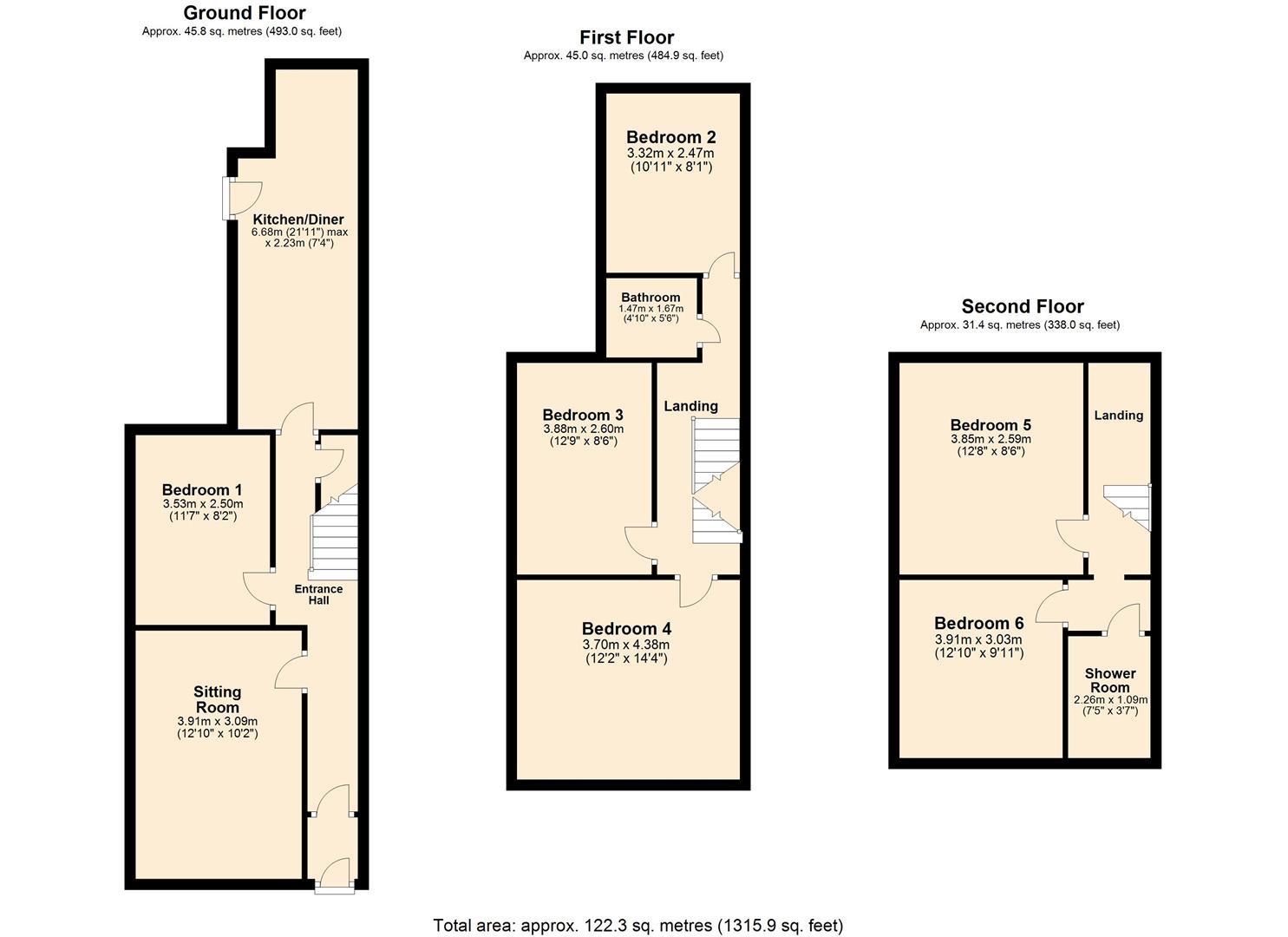 Mount Pleasant Road, Exeter floorplan