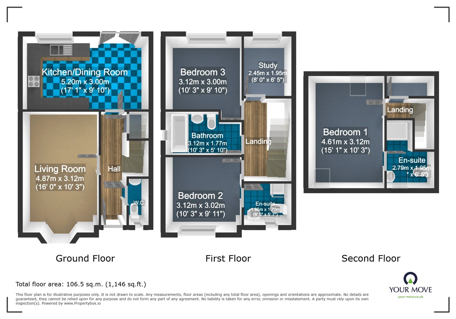 81, Bath Street, Dudley floorplan