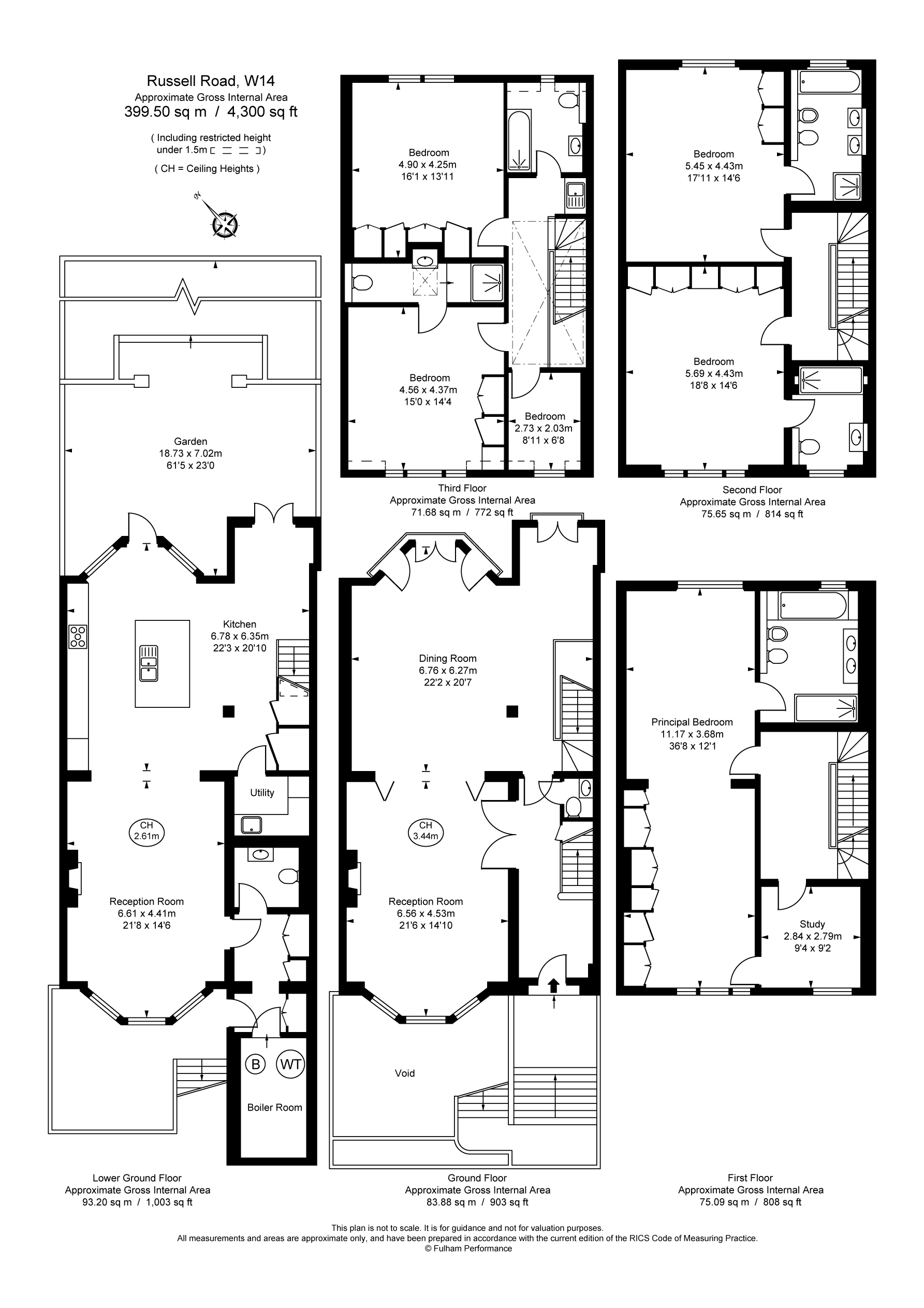 6, Russell Road, London floorplan