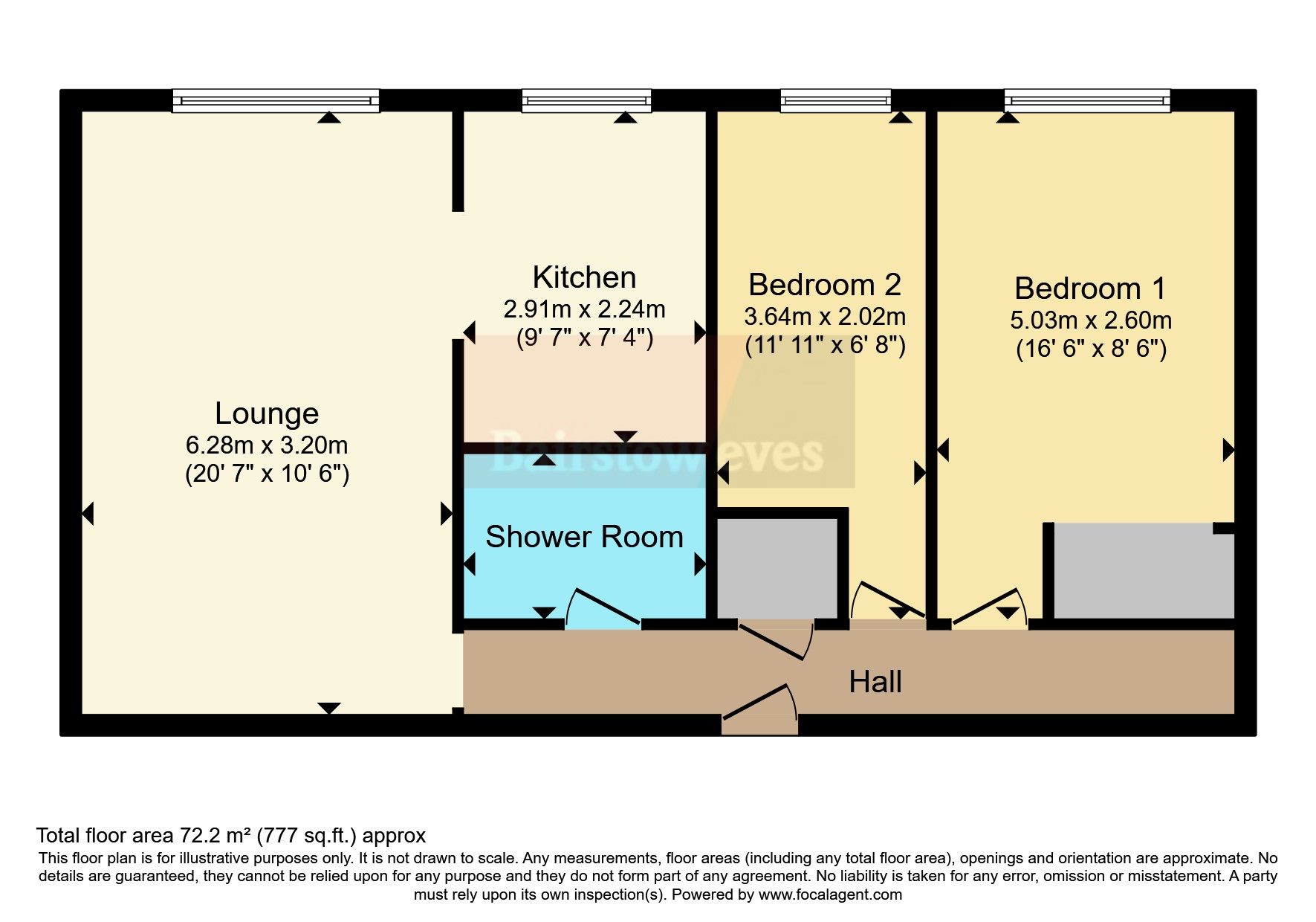 Flat 35 High View, 77, Highgate Road, West Midlands floorplan