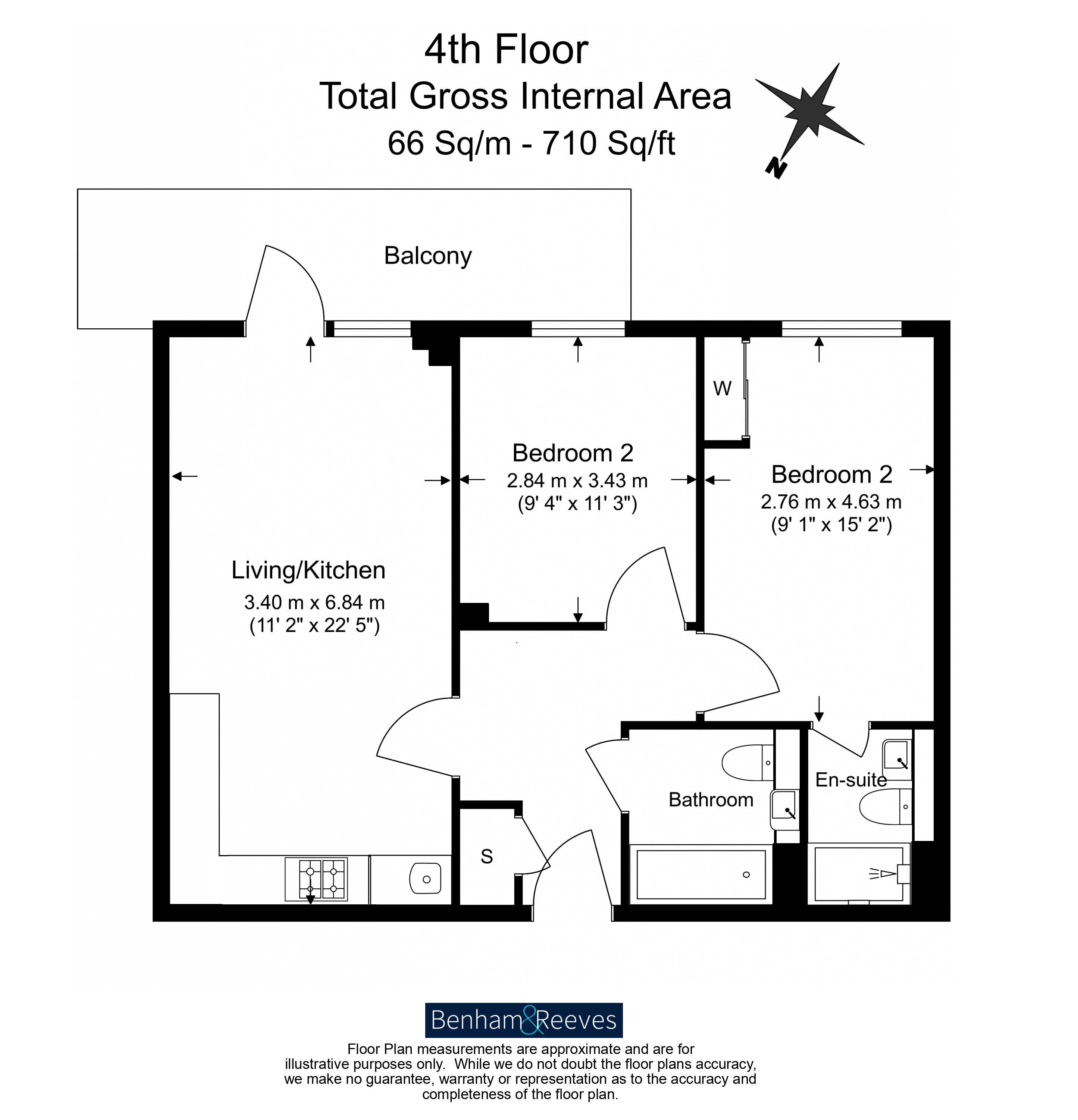 Flat 31, Watsonia Court, 3, Westray Drive, London floorplan
