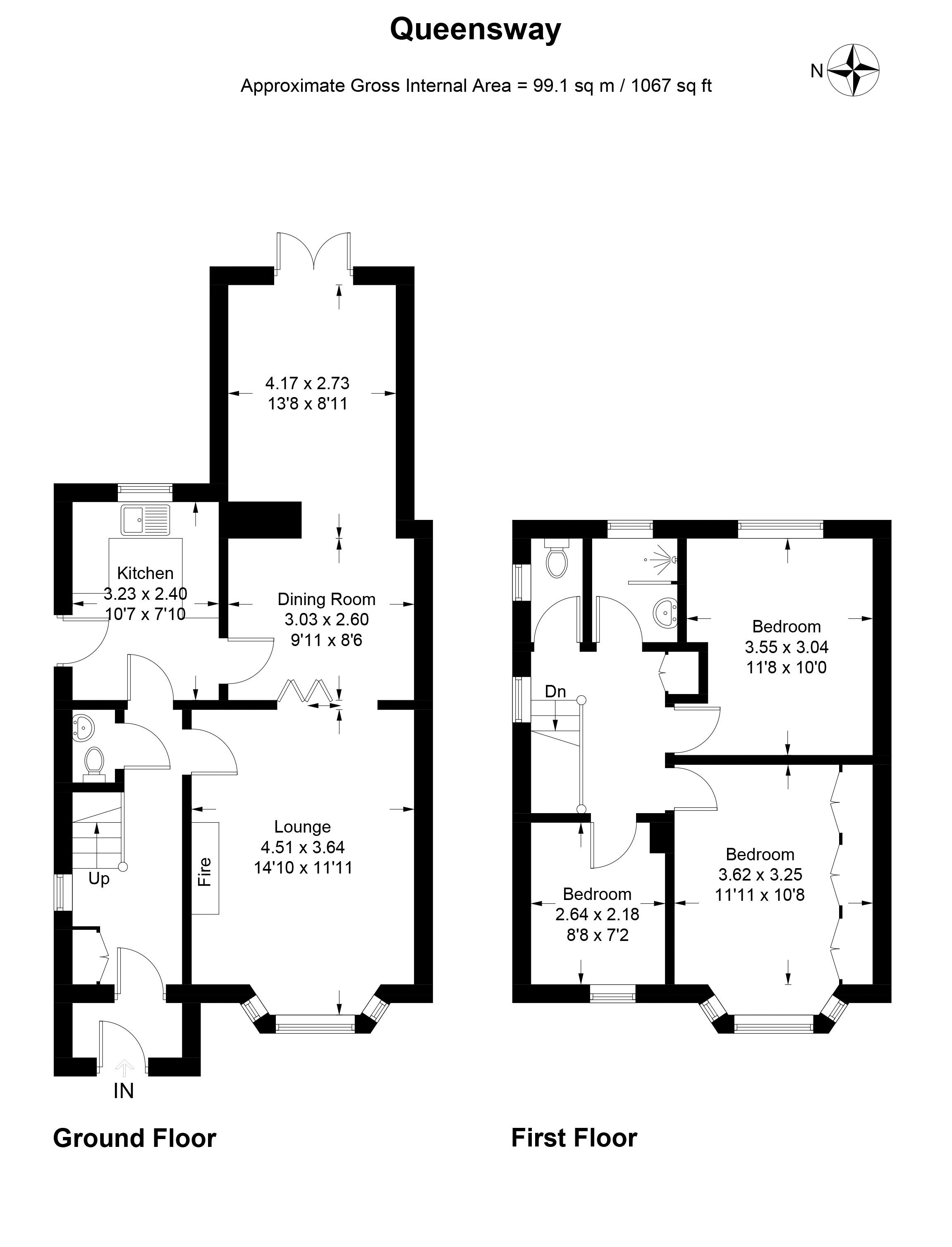 Queensway, Penwortham, Preston PR1, 3 bedroom semidetached house for