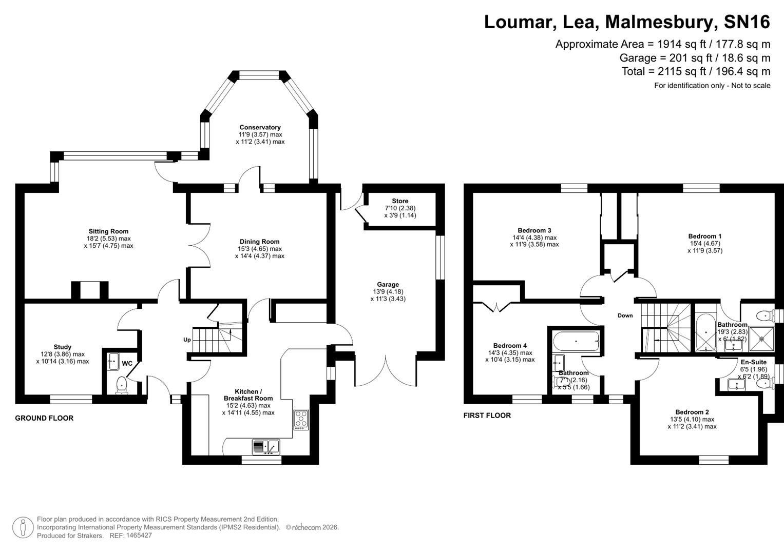 Loumar, The Street, Lea floorplan