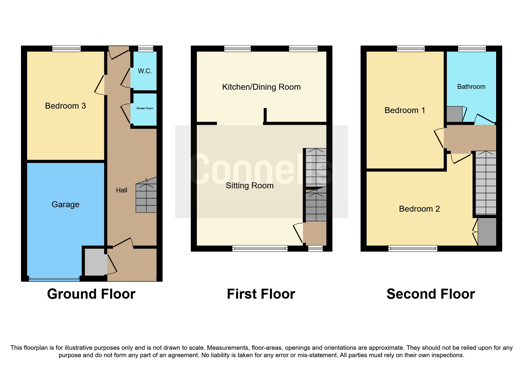 Melrose Walk, Popley, Basingstoke RG24, 3 bedroom town house for sale