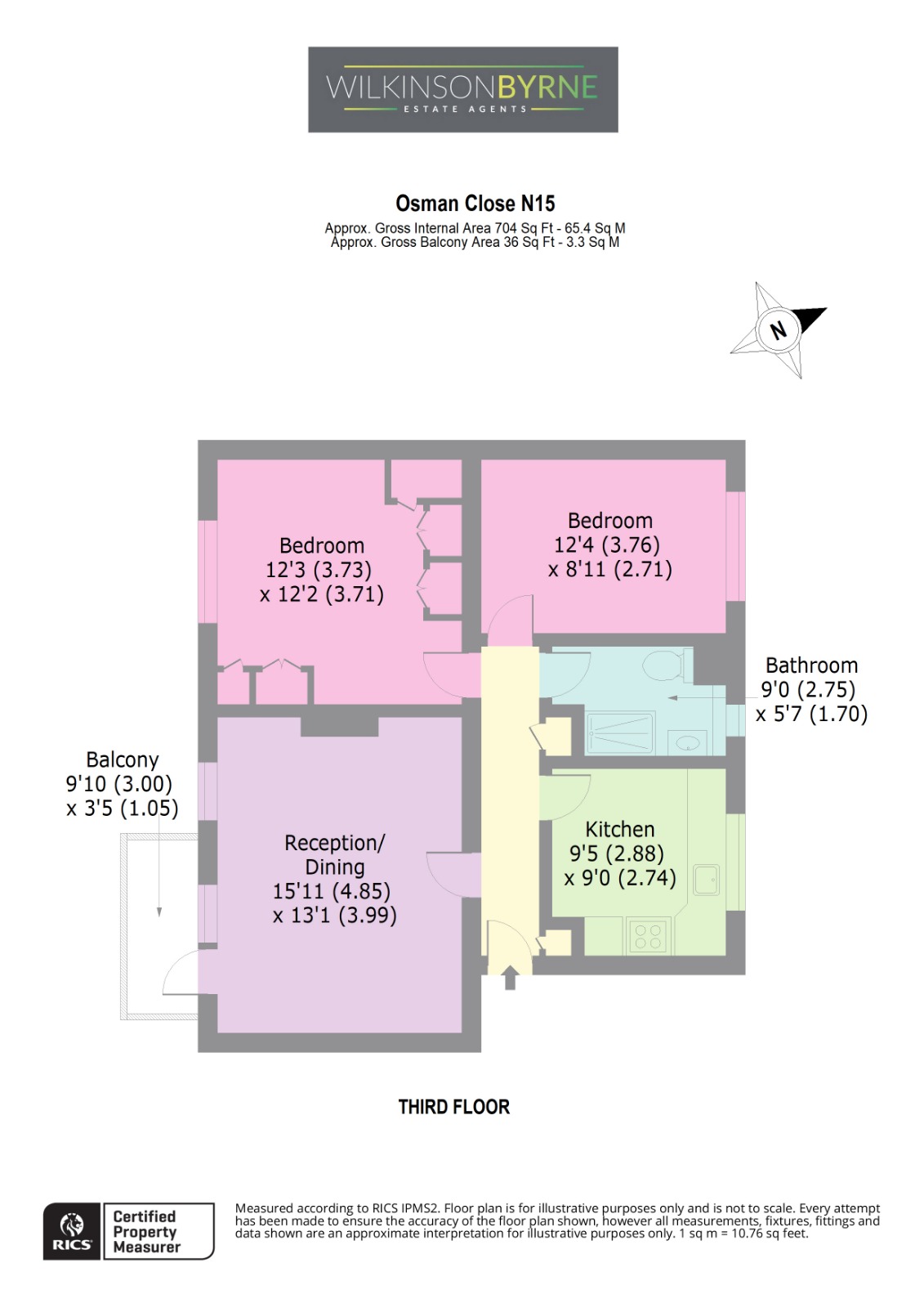 16, Osman Close, London floorplan