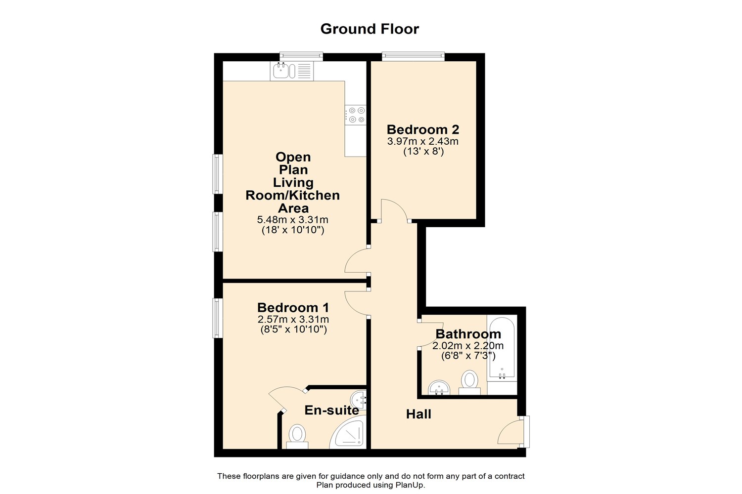 Apartment 1, The Lace Mill, Nottingham floorplan