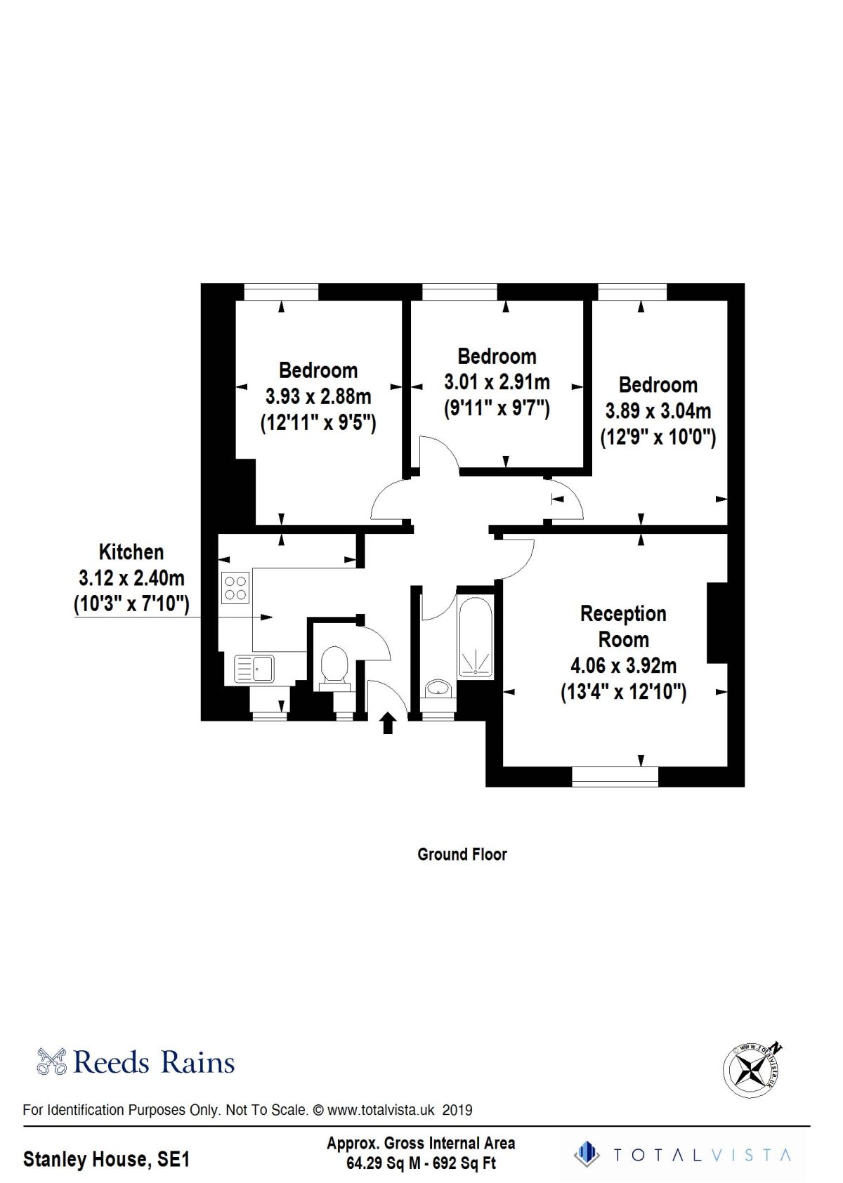 3 Bedrooms Flat for sale in Frazier Street, London SE1