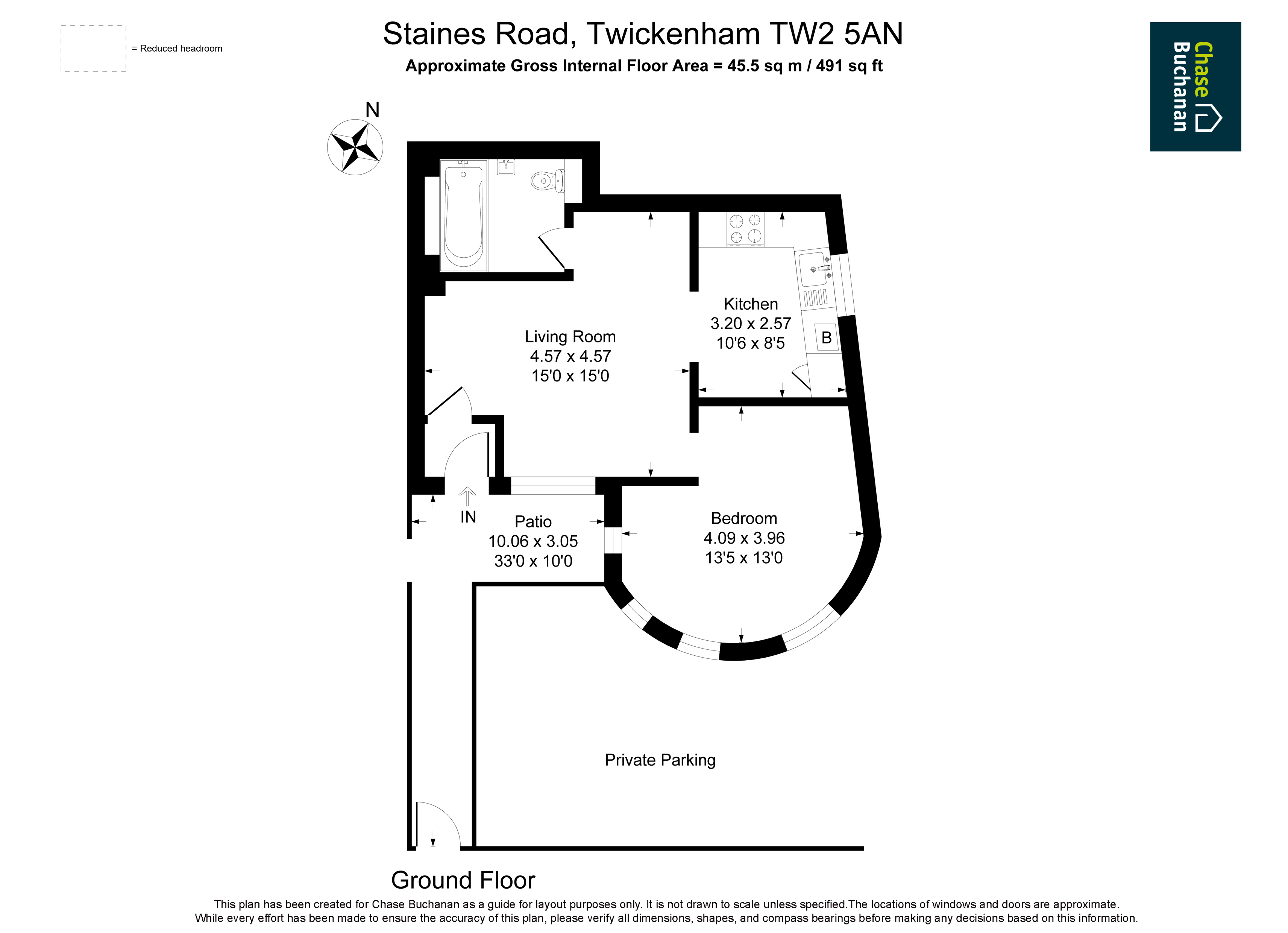 1, 90a, Staines Road, Twickenham floorplan