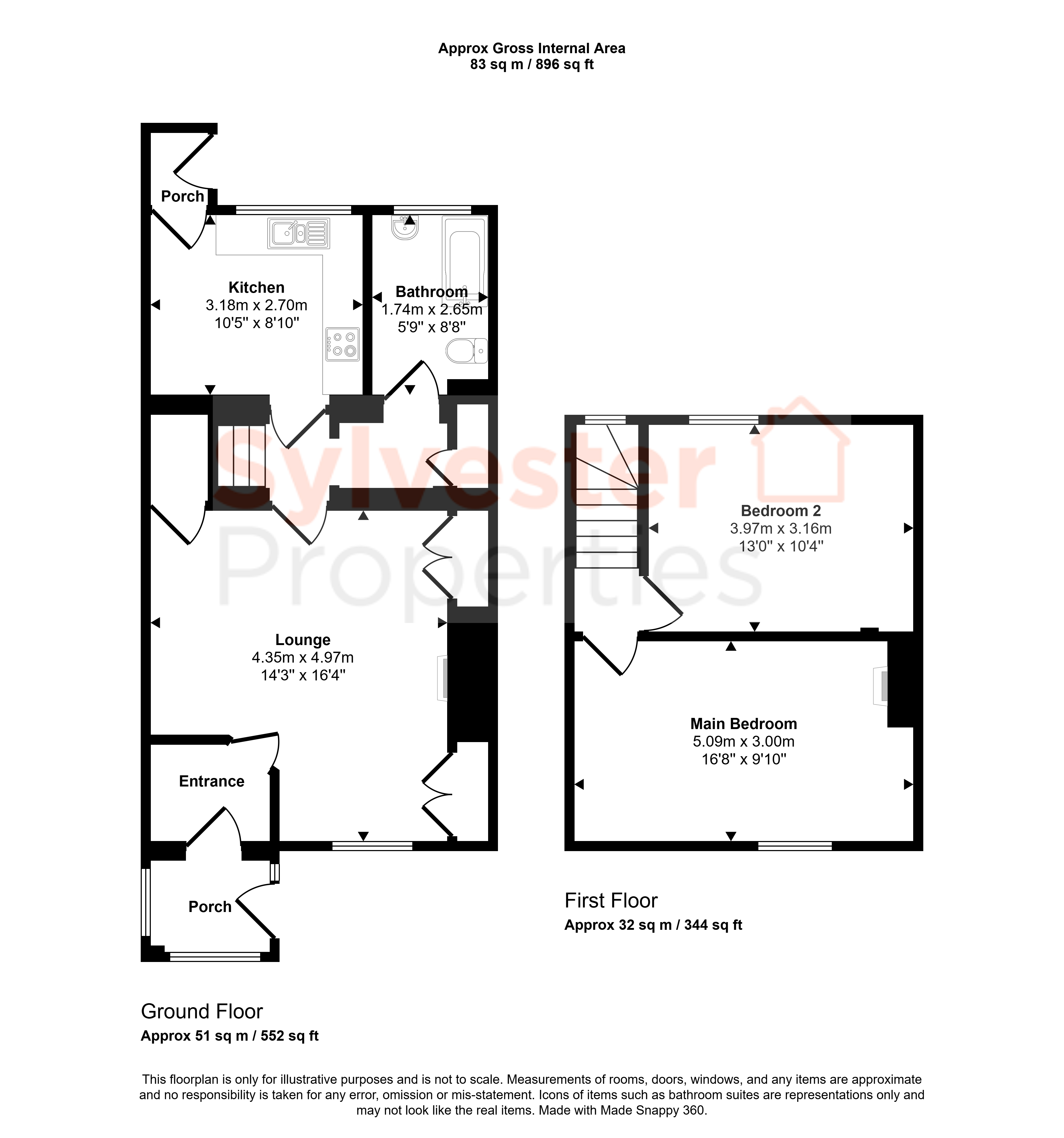 8, Railway Street, Stanley floorplan
