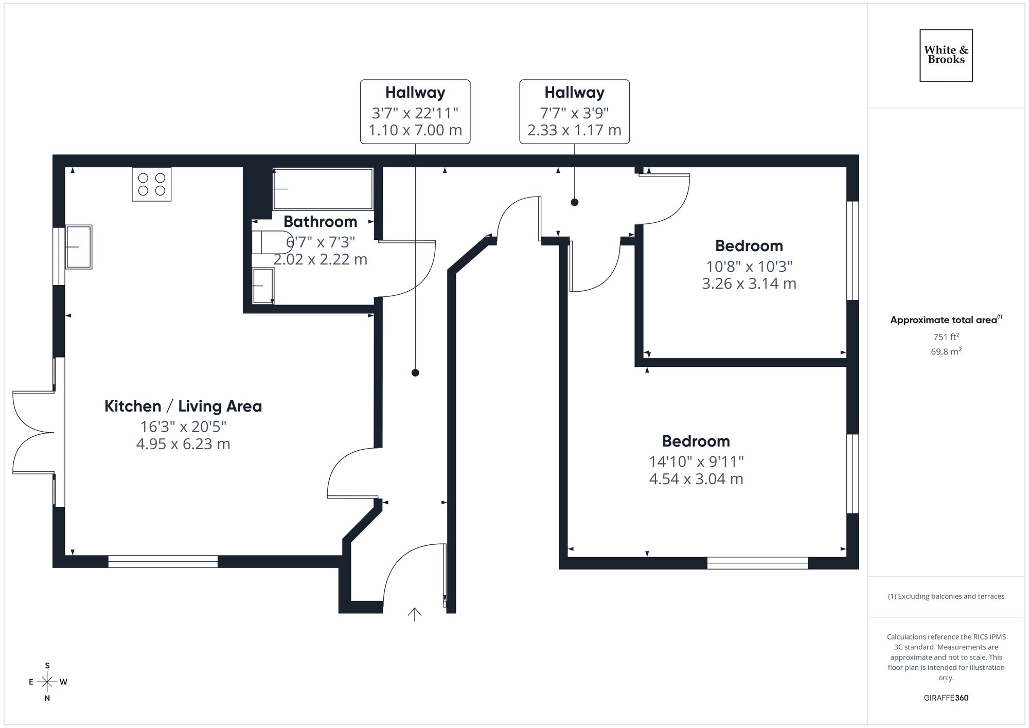 Flat 1, Merchant House Bittern Way, Chichester floorplan