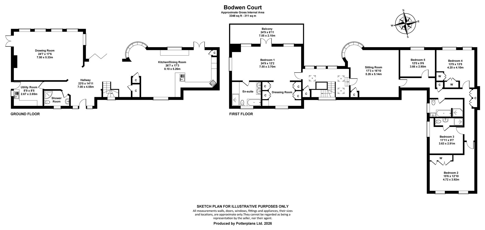 Bodwen Court, Woodside Road, Ryde floorplan